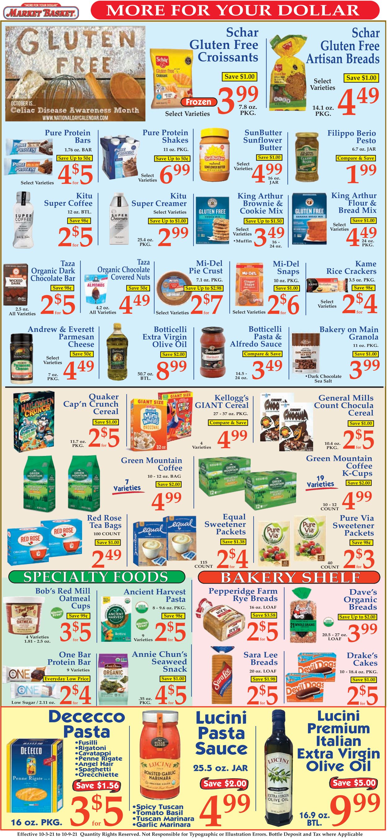 Catalogue Market Basket from 10/03/2021
