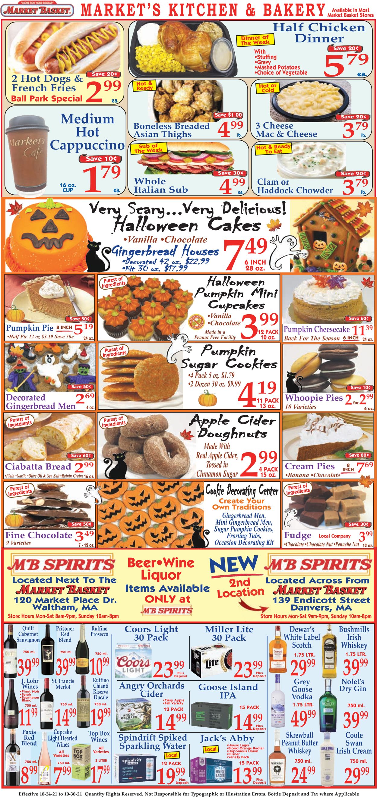 Catalogue Market Basket from 10/24/2021