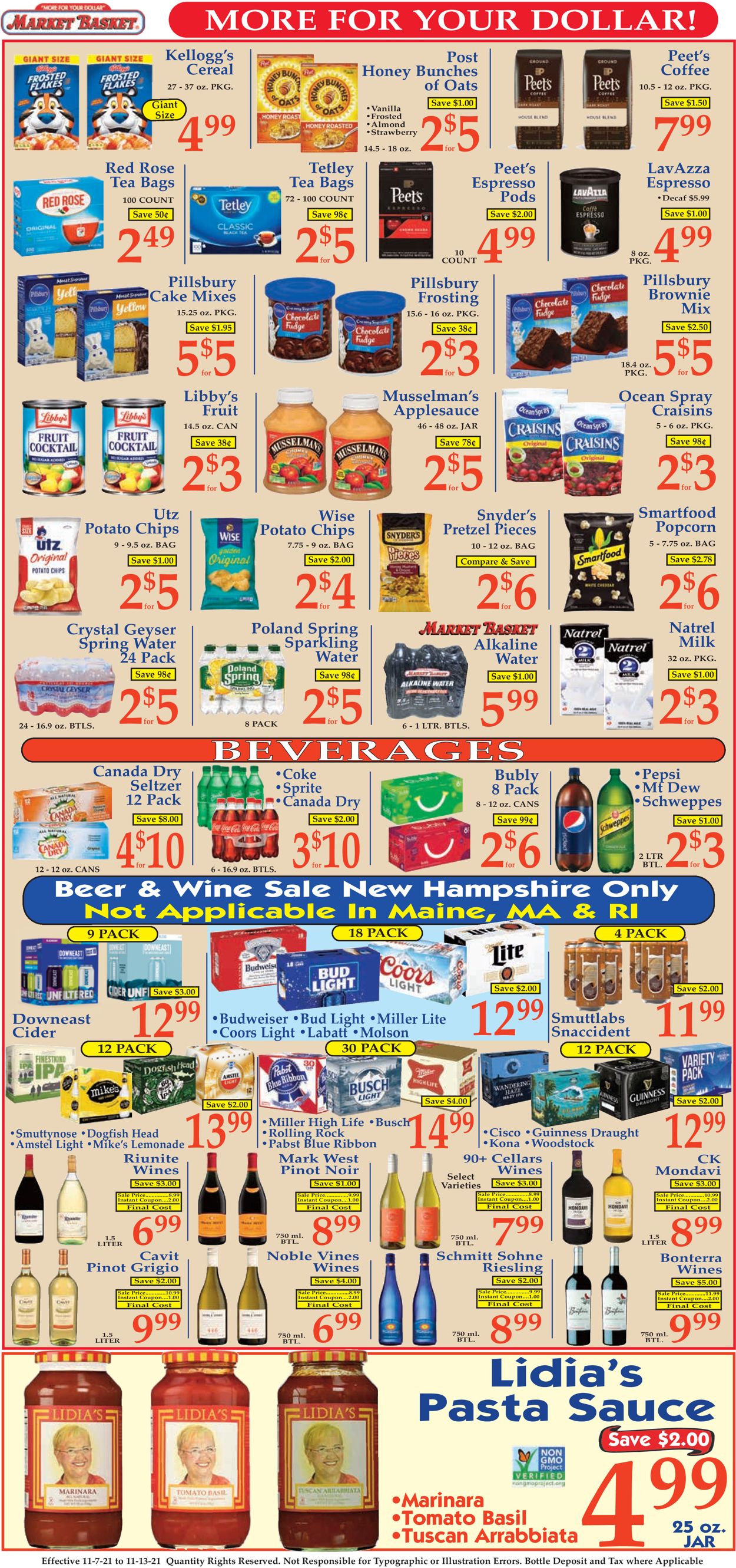Catalogue Market Basket from 11/07/2021