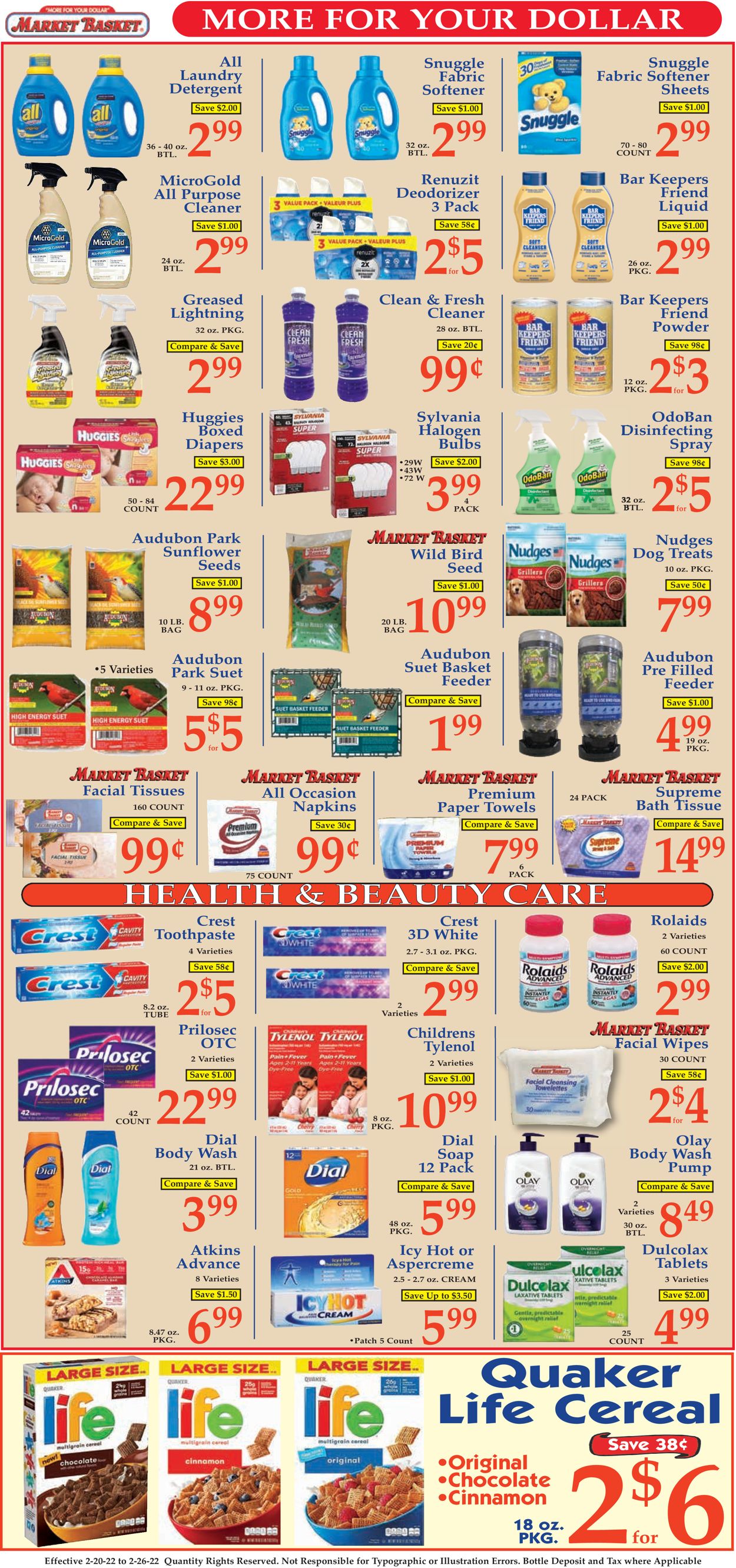 Catalogue Market Basket from 02/20/2022