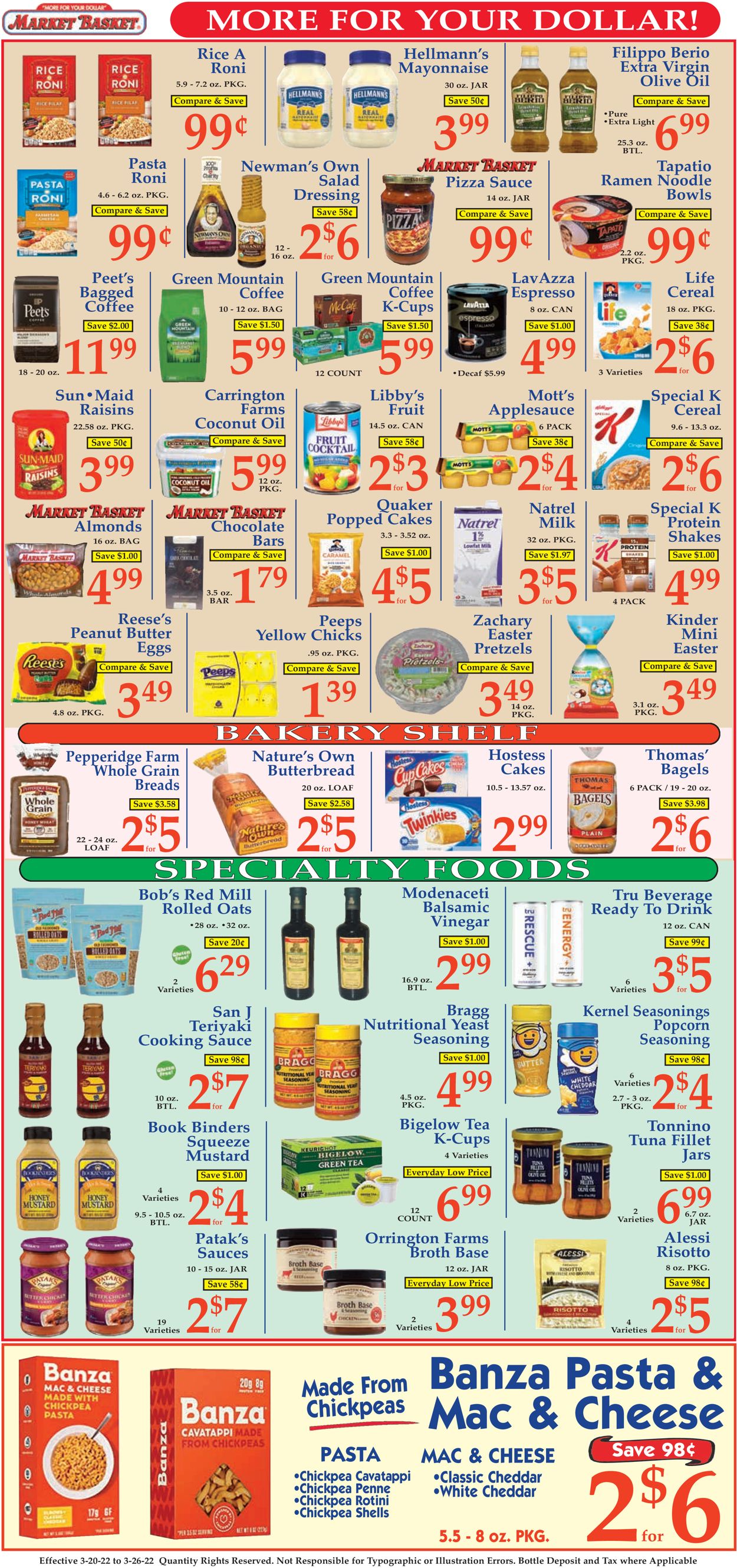 Catalogue Market Basket from 03/20/2022