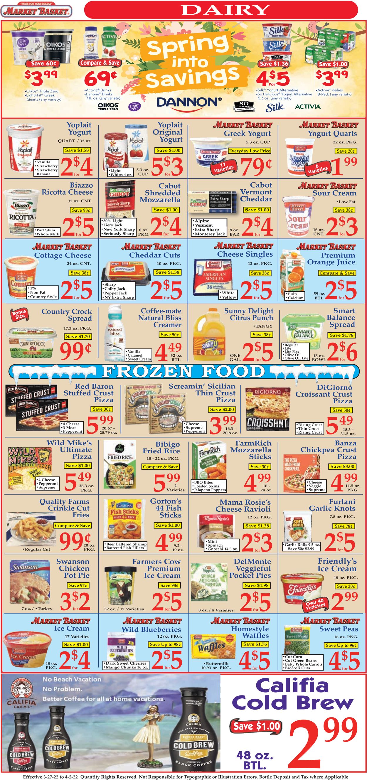 Catalogue Market Basket from 03/27/2022