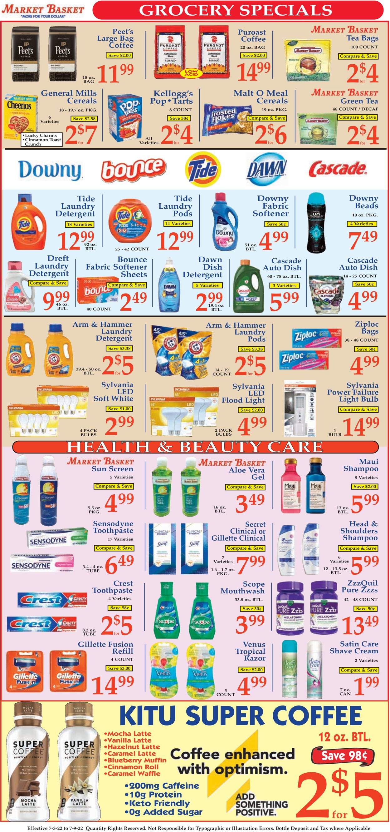 Catalogue Market Basket from 07/03/2022