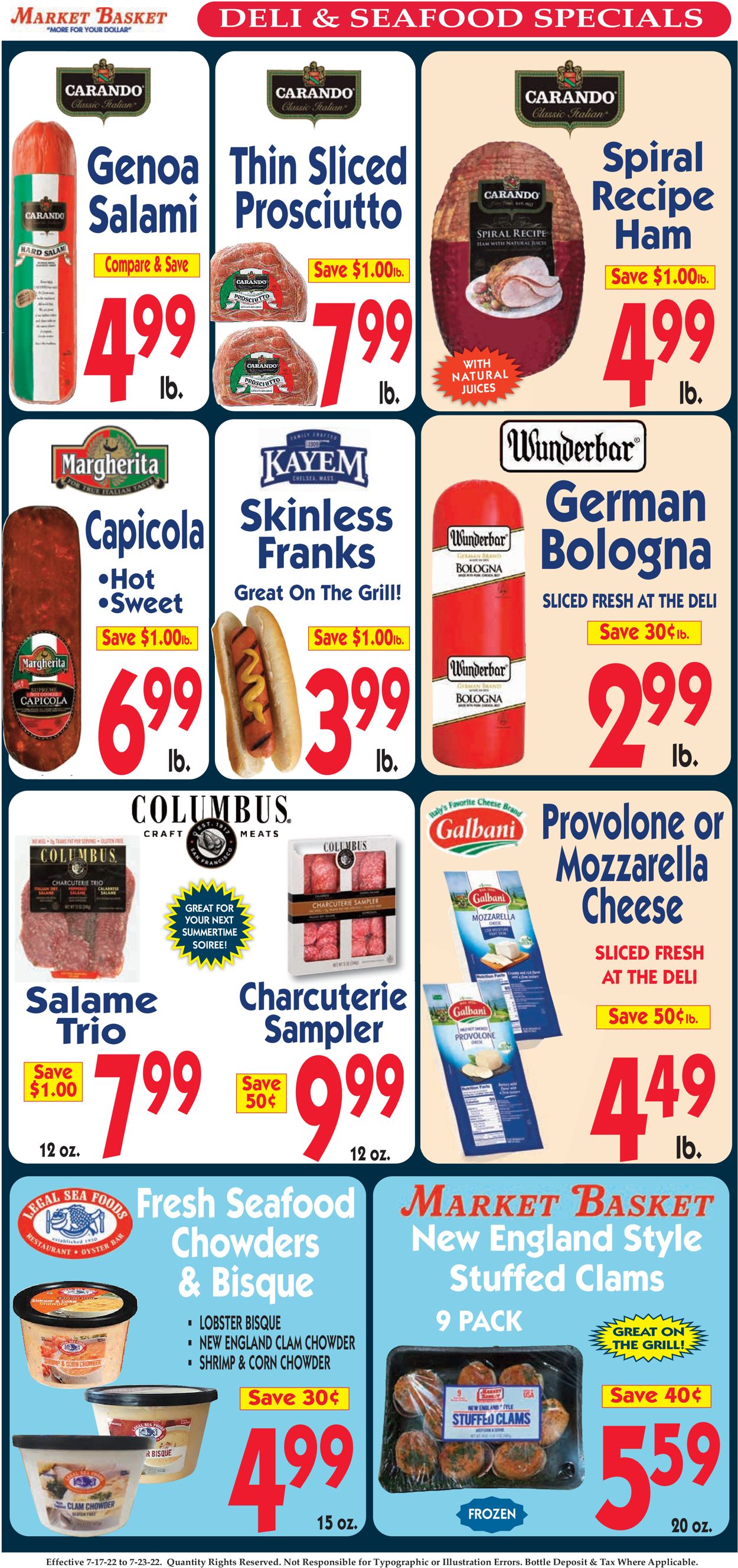 Catalogue Market Basket from 07/17/2022