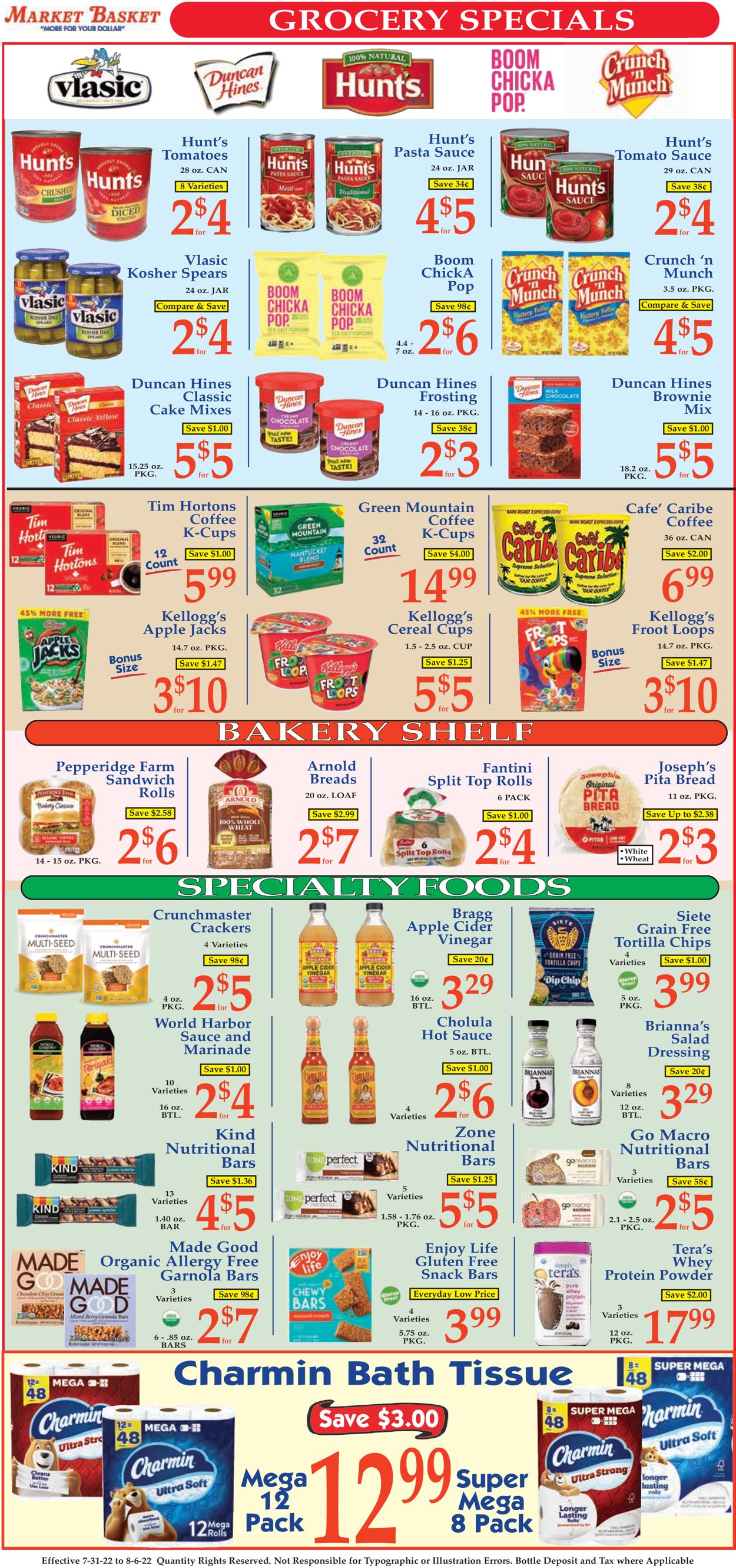 Catalogue Market Basket from 07/31/2022