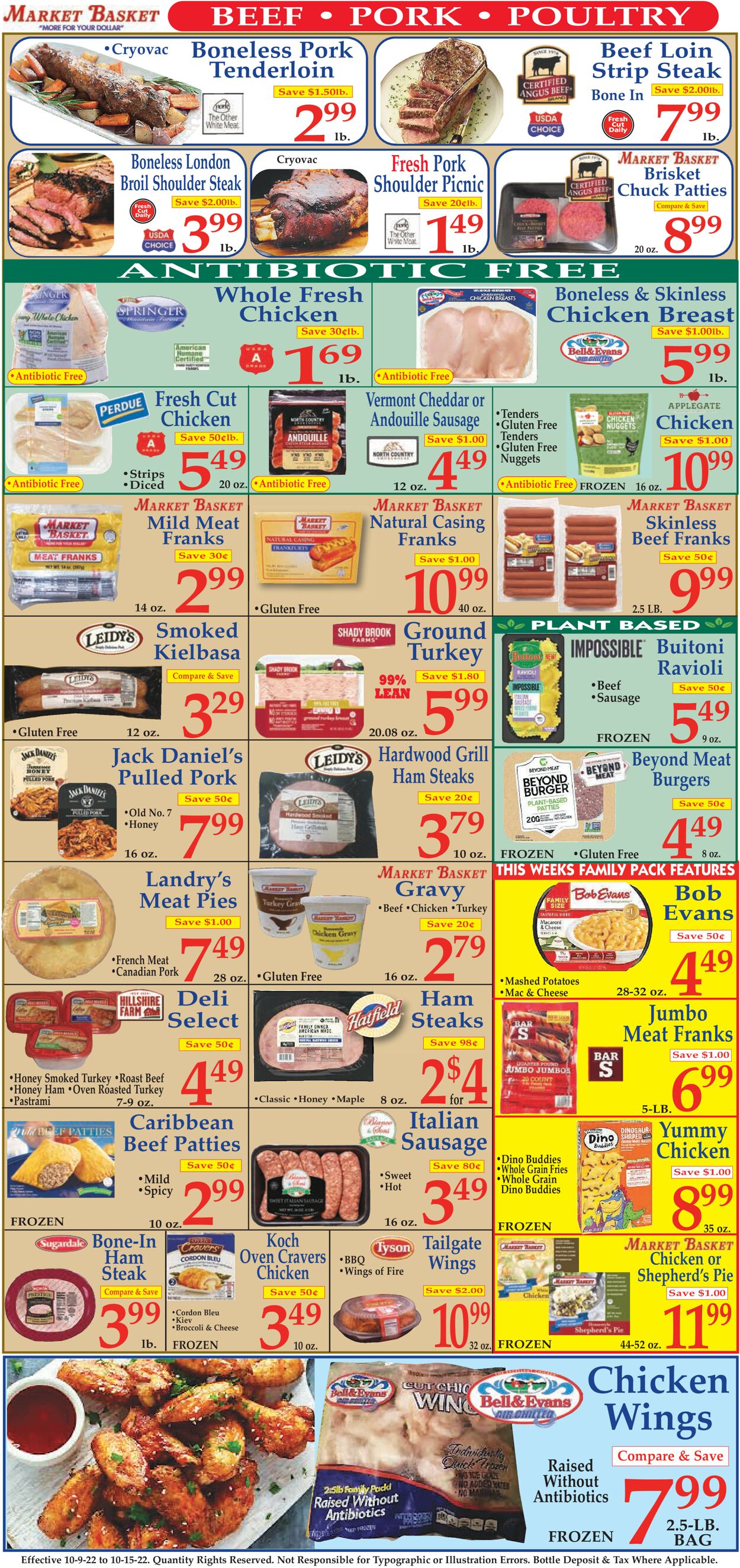 Catalogue Market Basket from 10/09/2022
