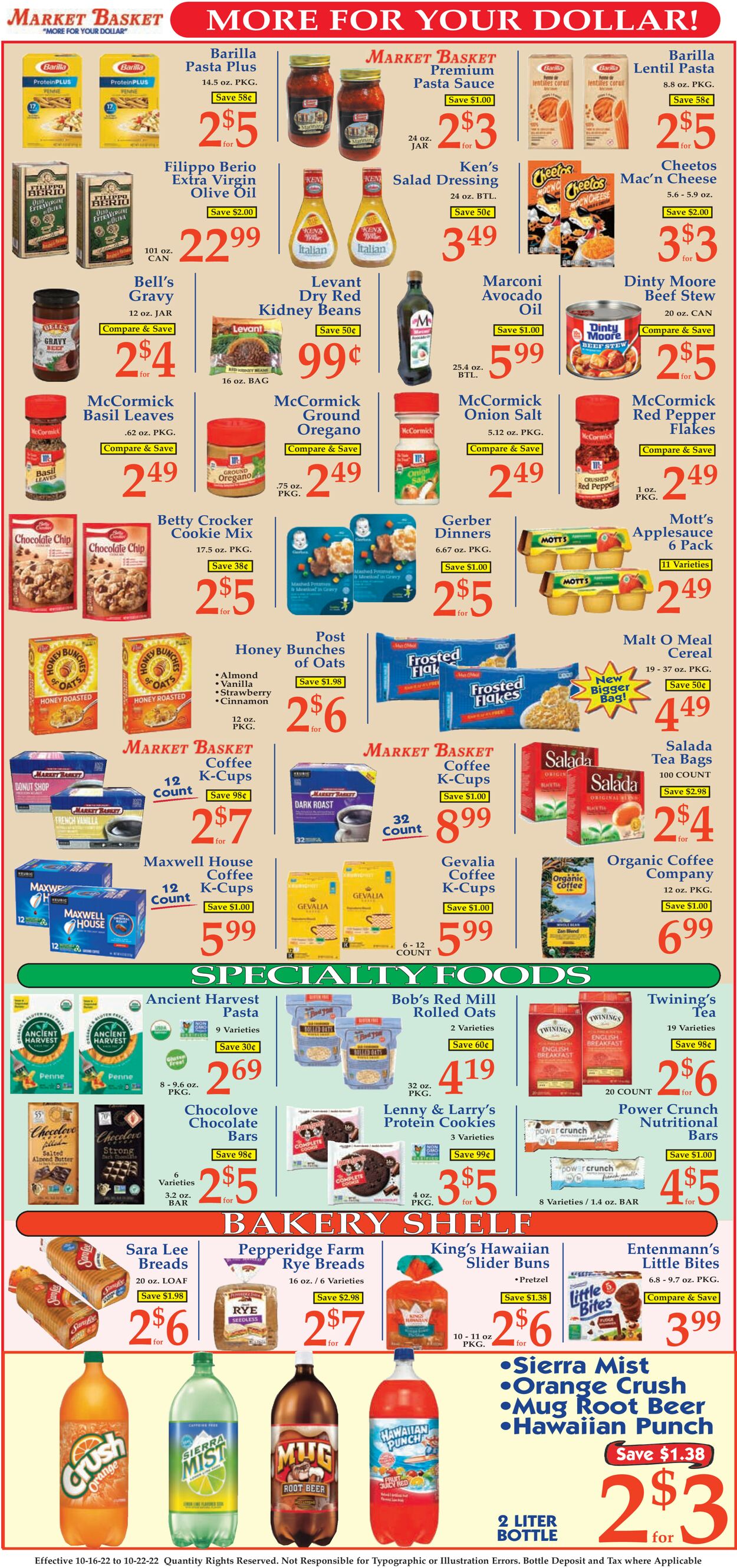 Catalogue Market Basket from 10/16/2022