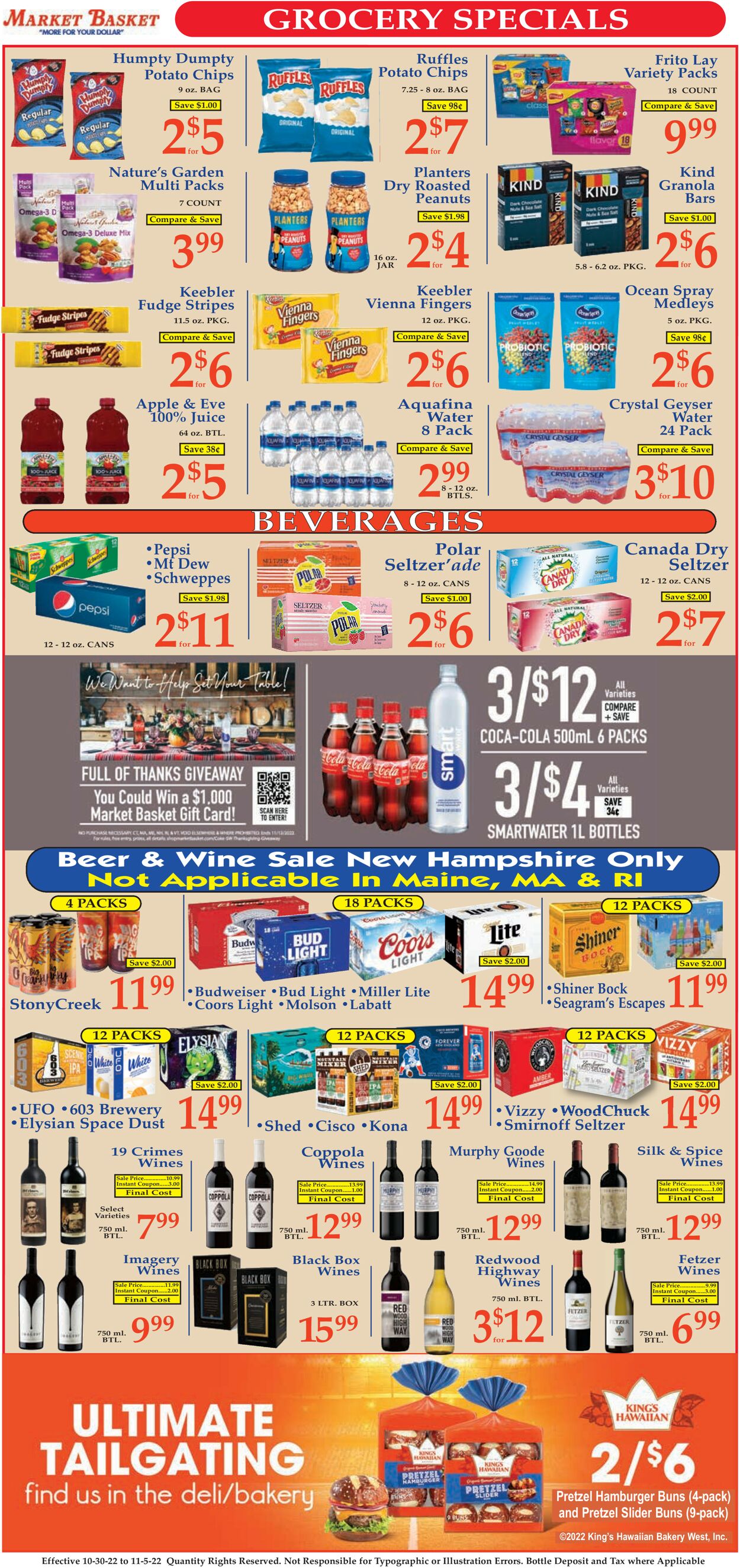 Catalogue Market Basket from 10/30/2022
