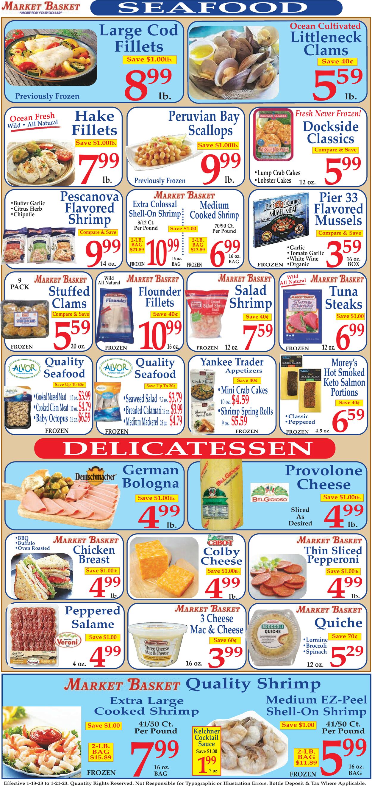 Catalogue Market Basket from 01/13/2023