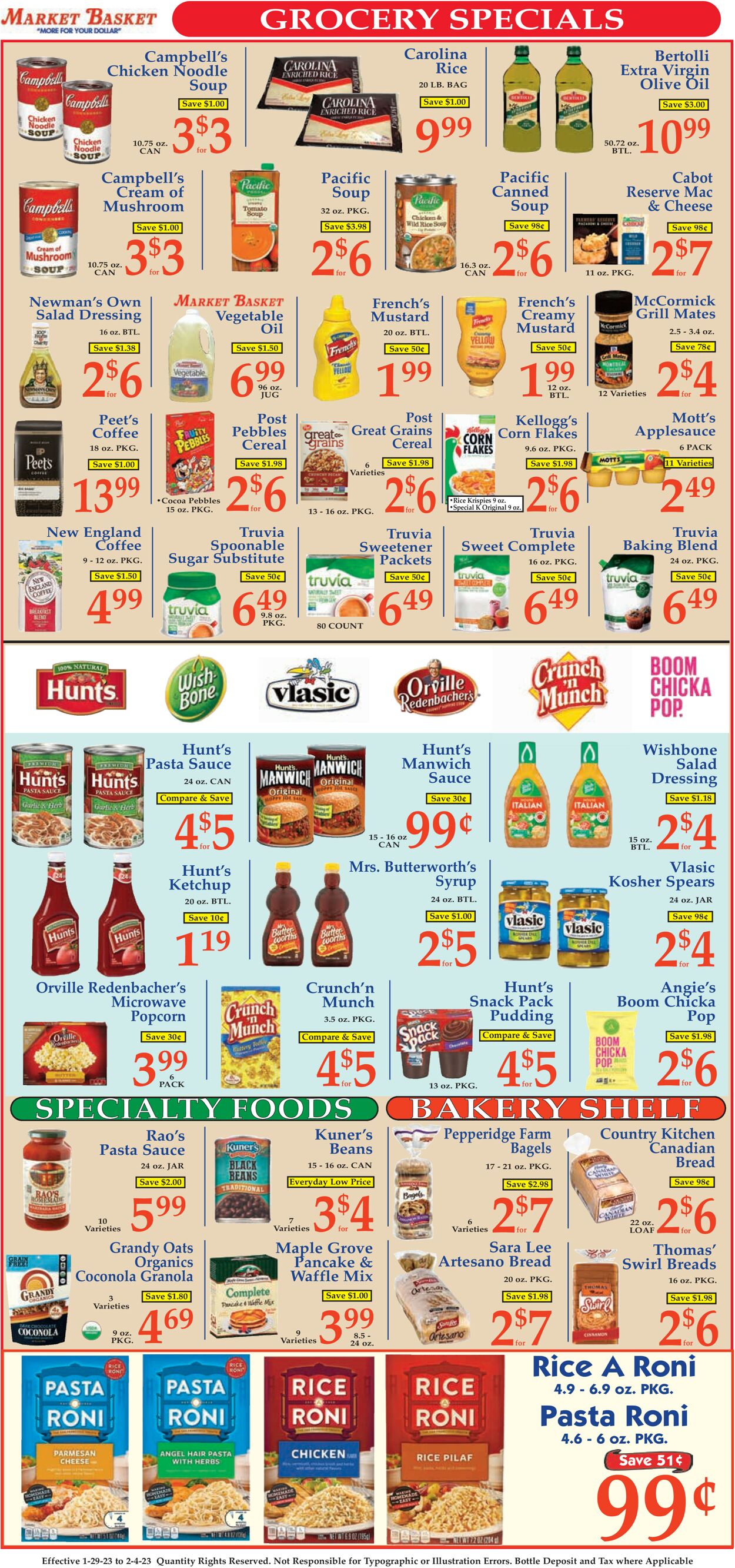 Catalogue Market Basket from 01/29/2023