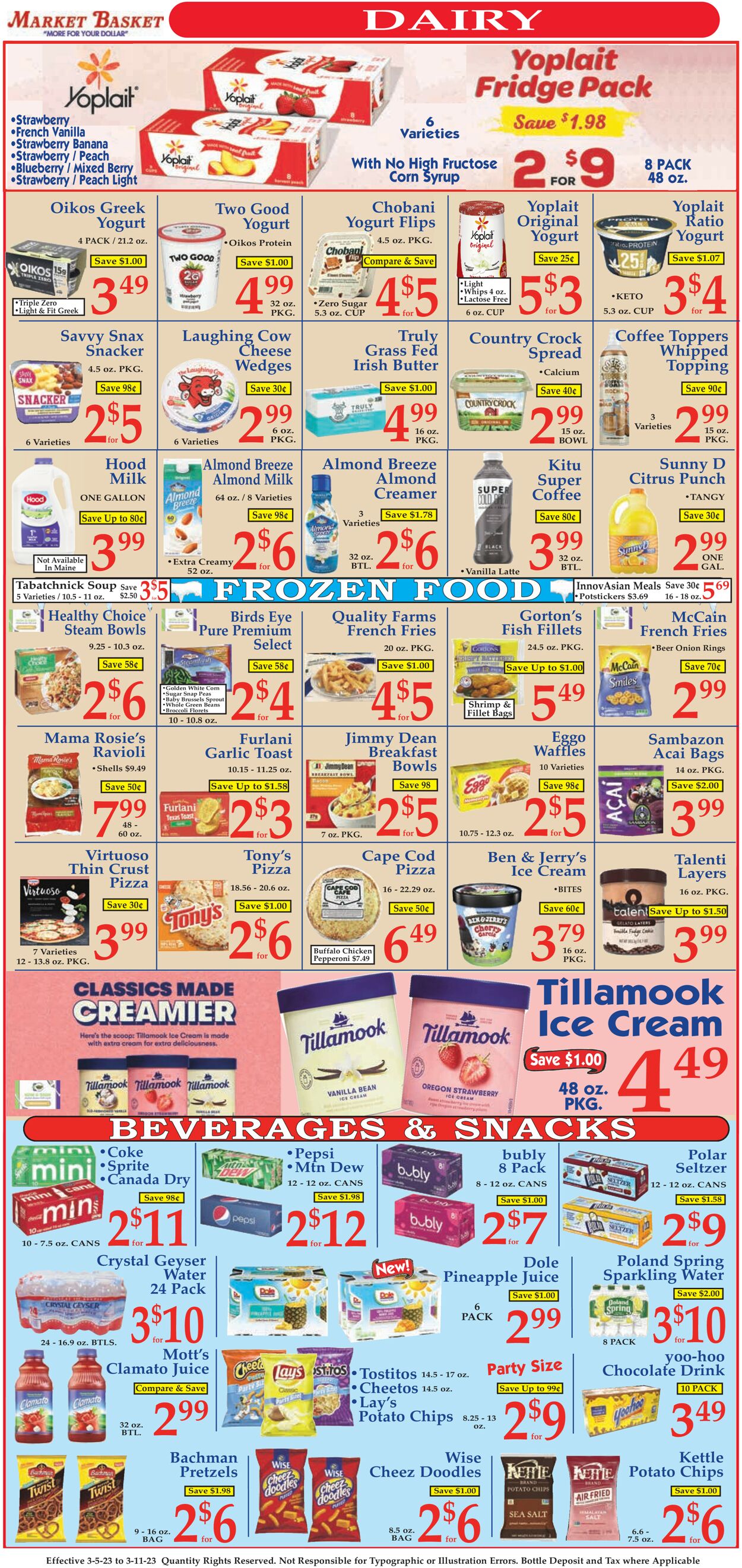 Catalogue Market Basket from 03/05/2023