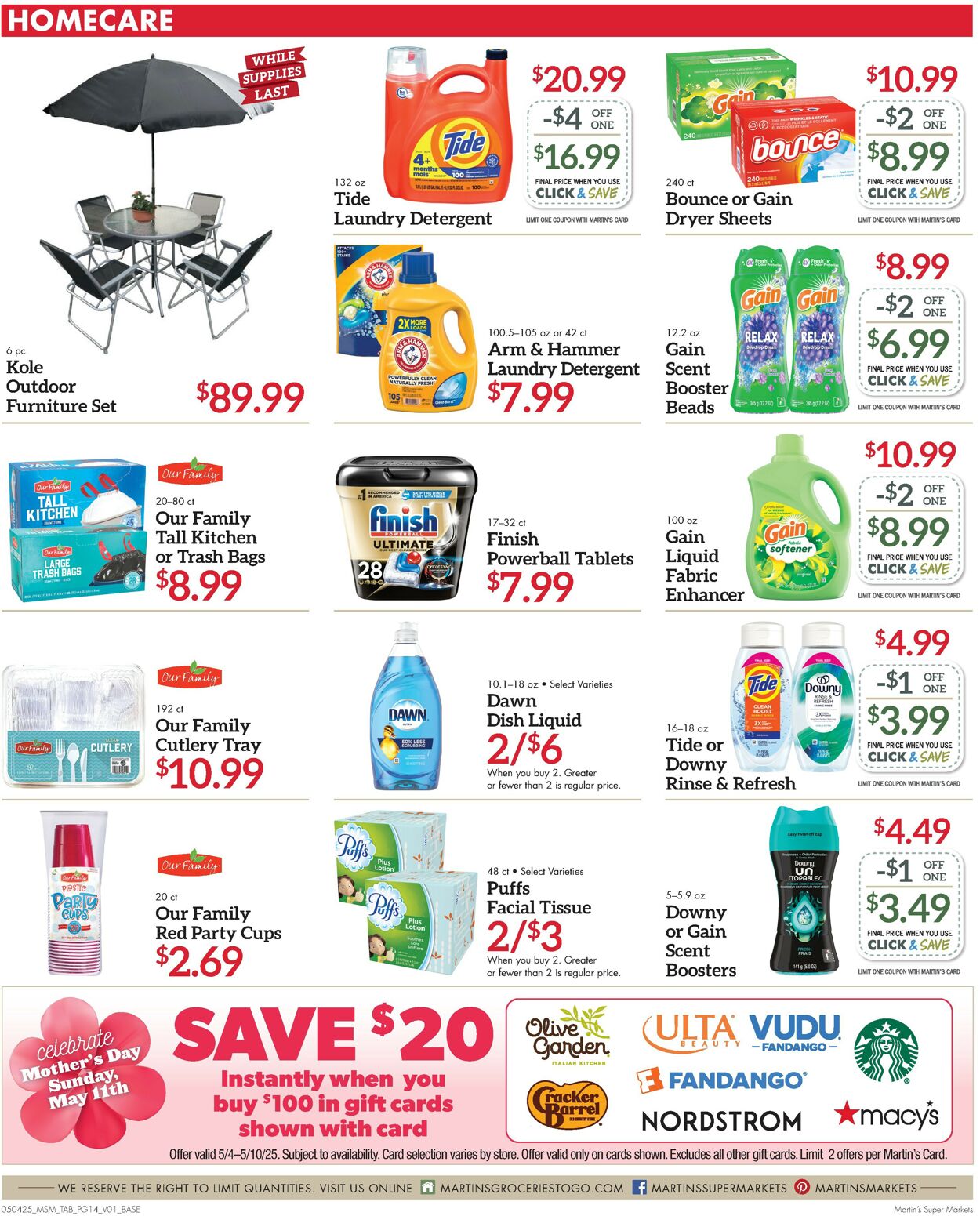 Catalogue Martin’s from 05/04/2025