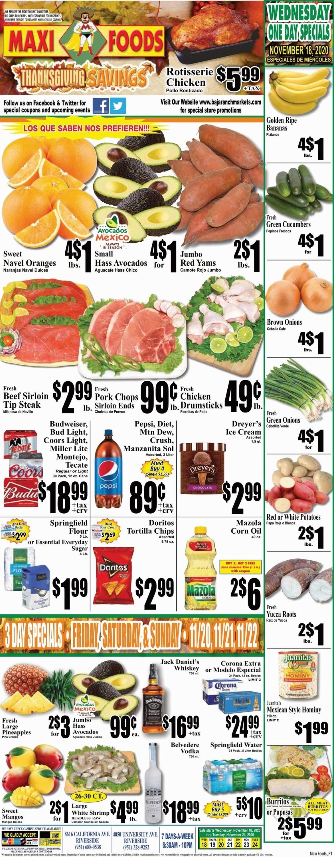 Catalogue Maxi Foods from 11/18/2020