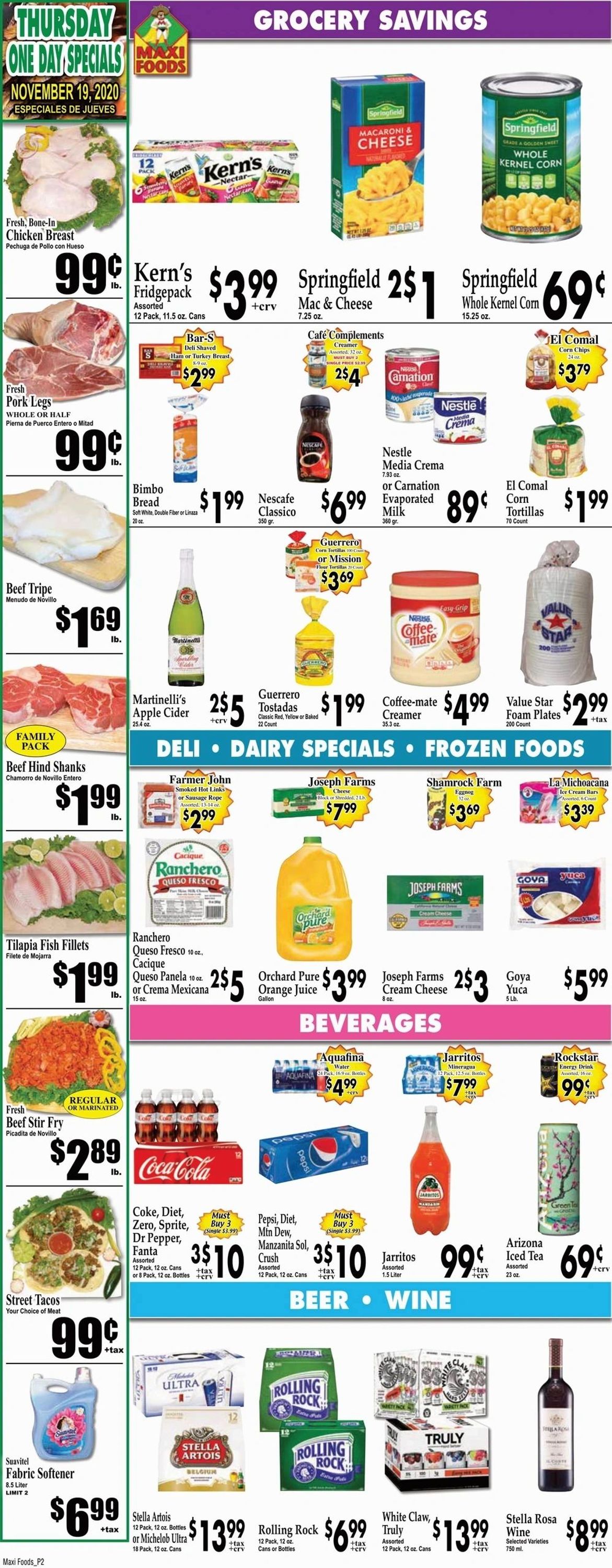 Catalogue Maxi Foods from 11/18/2020