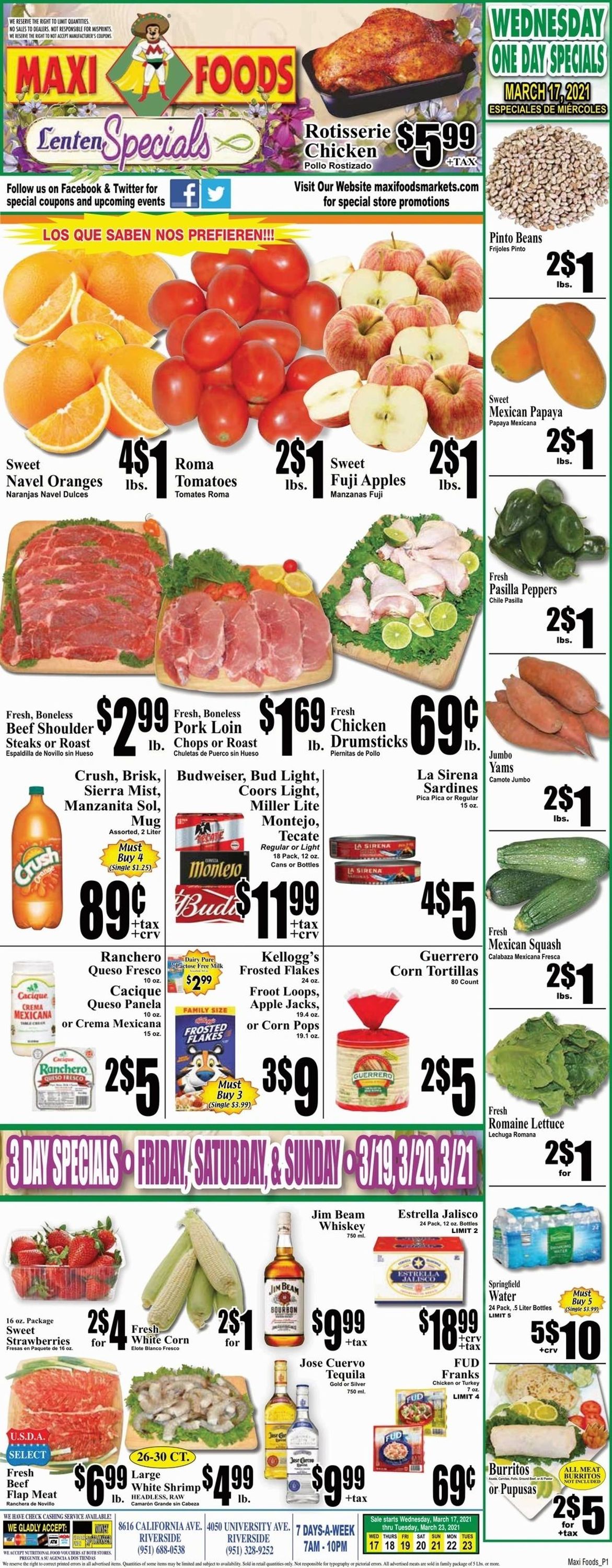 Catalogue Maxi Foods from 03/17/2021