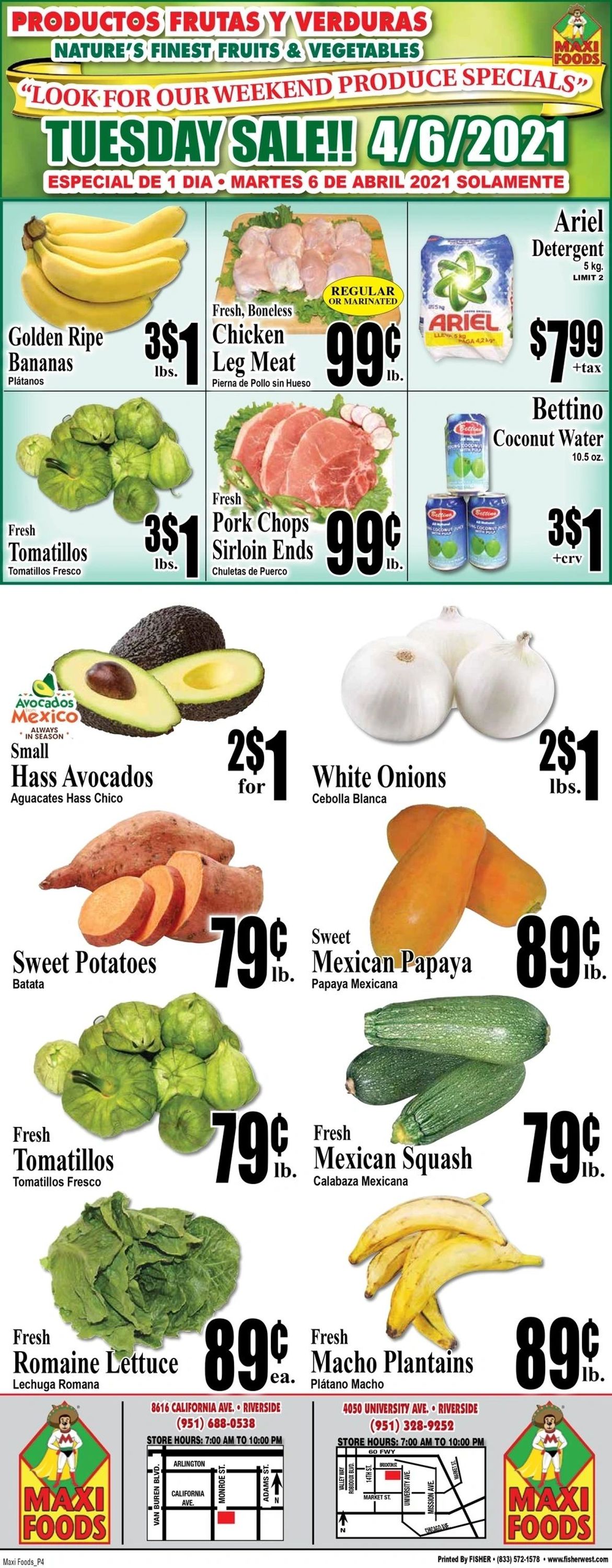 Catalogue Maxi Foods Easter 2021 ad from 03/31/2021