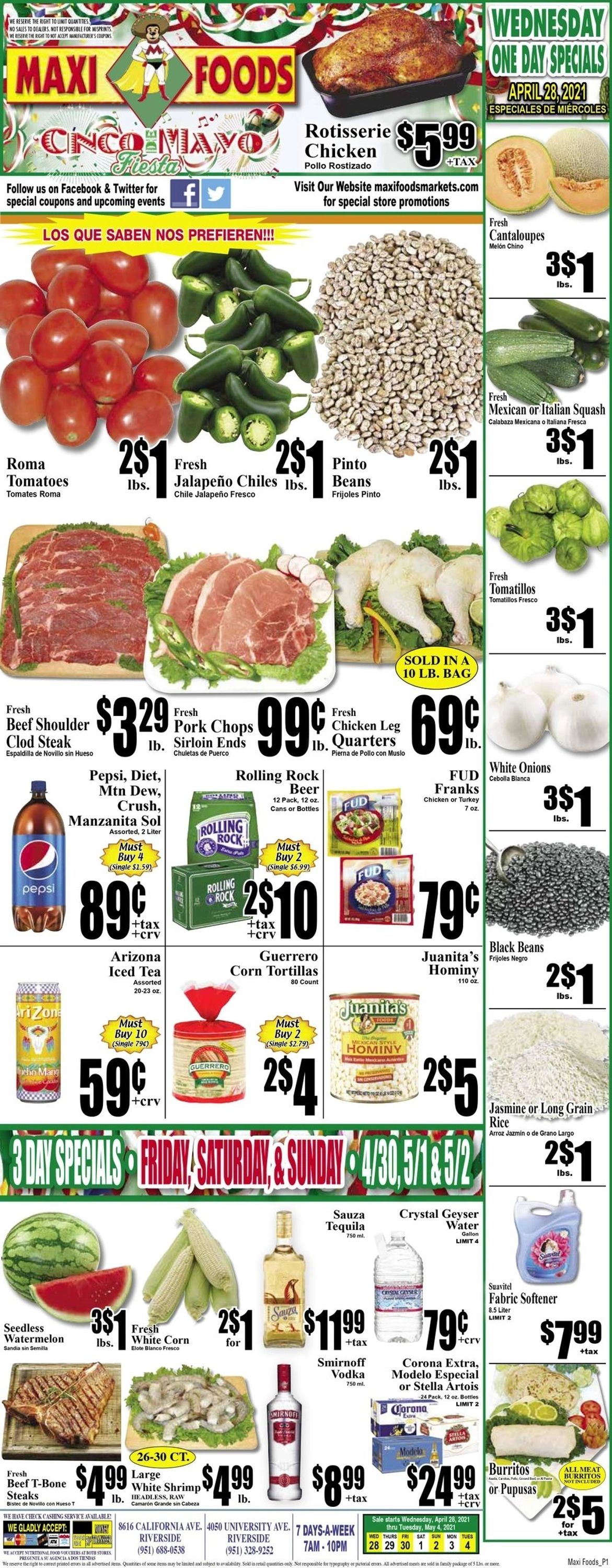 Catalogue Maxi Foods from 04/28/2021