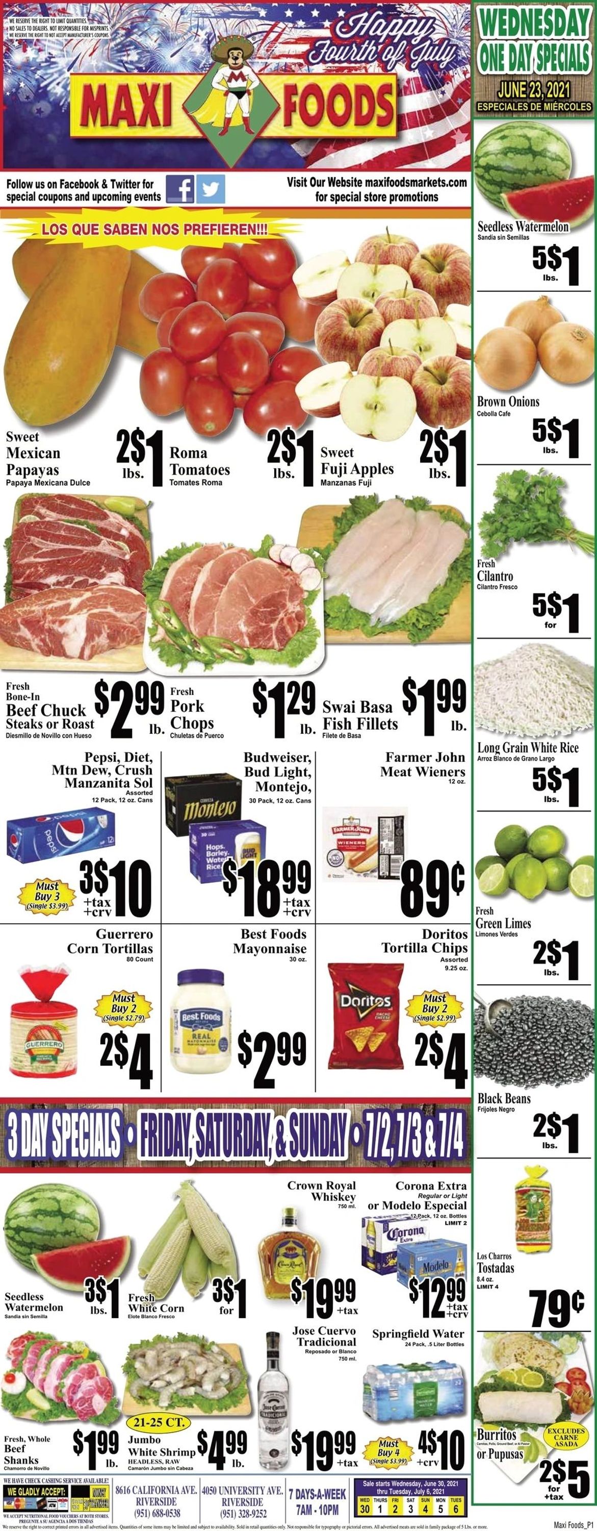 Catalogue Maxi Foods from 06/30/2021