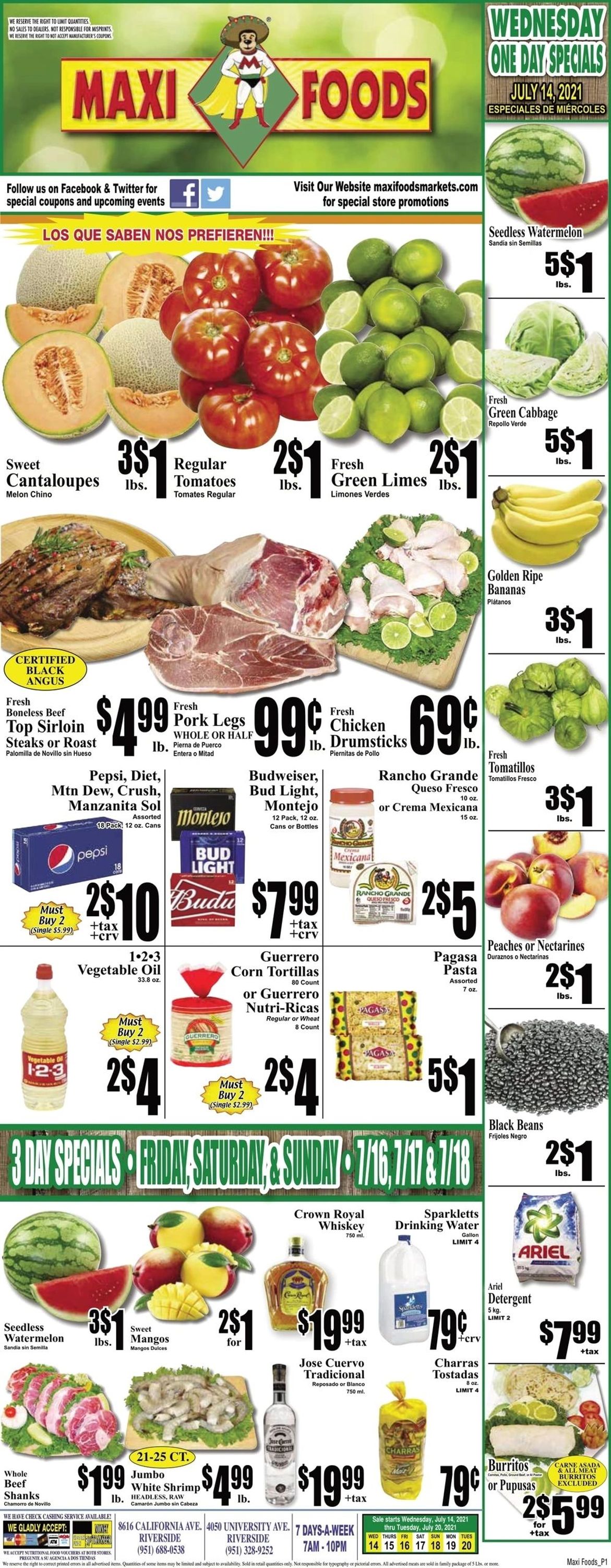 Catalogue Maxi Foods from 07/14/2021