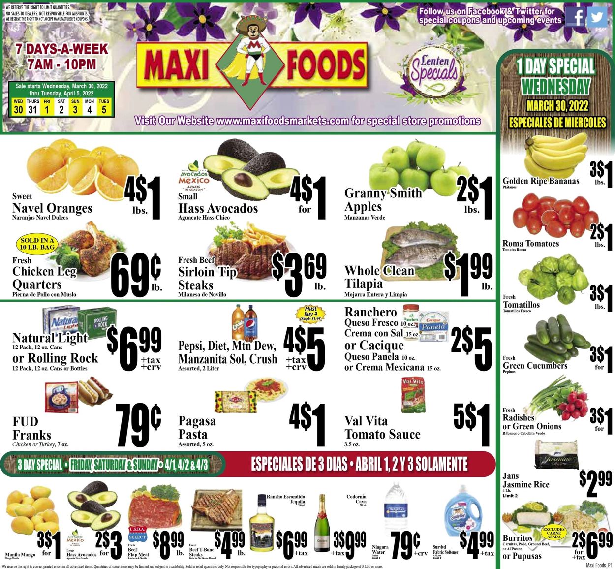 Catalogue Maxi Foods from 03/30/2022