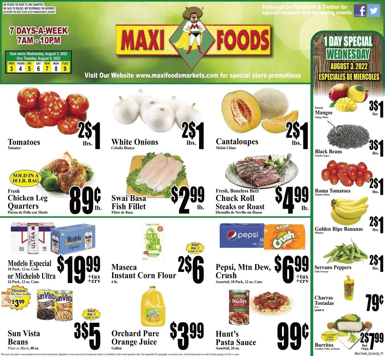 Catalogue Maxi Foods from 08/03/2022