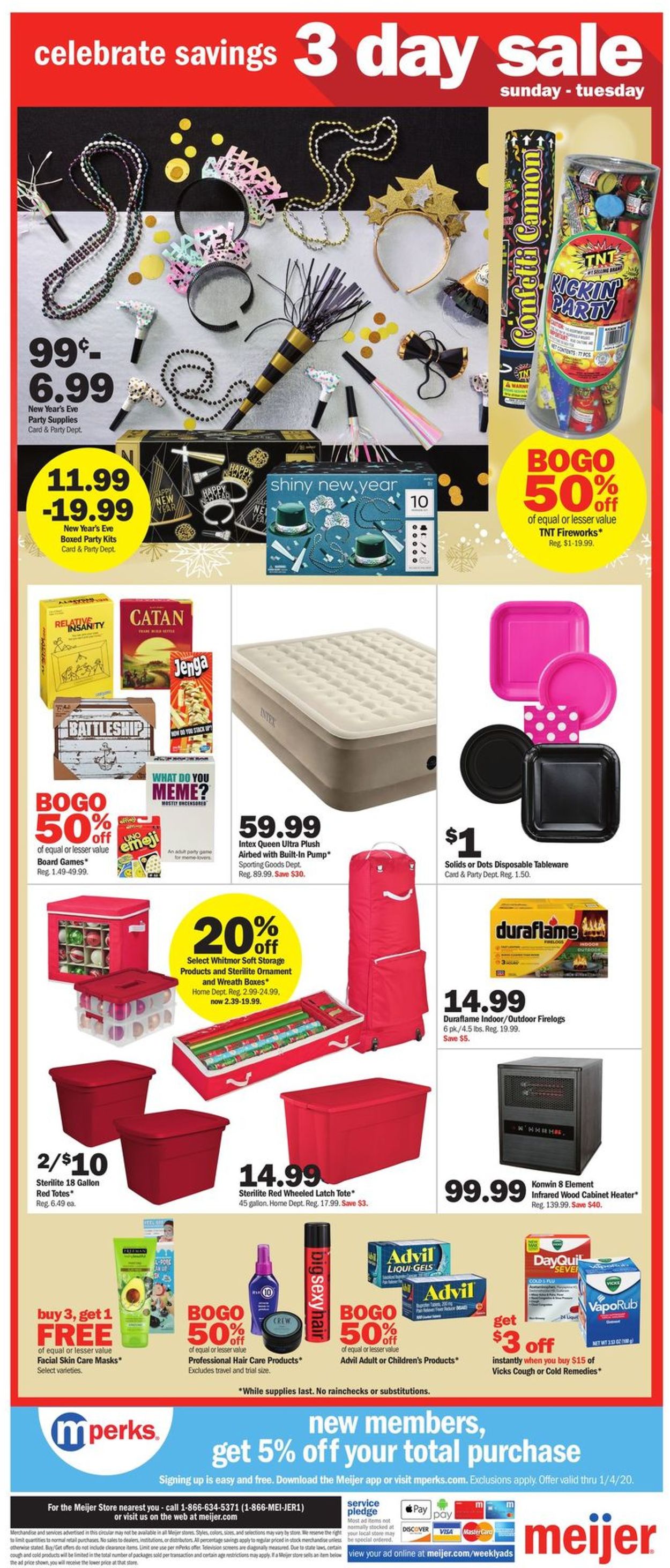 Catalogue Meijer - New Year's Ad 2019 from 12/29/2019