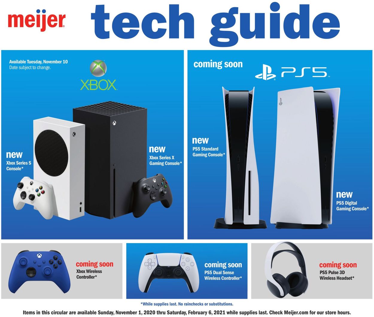 Catalogue Meijer Tech Guide  from 11/01/2020