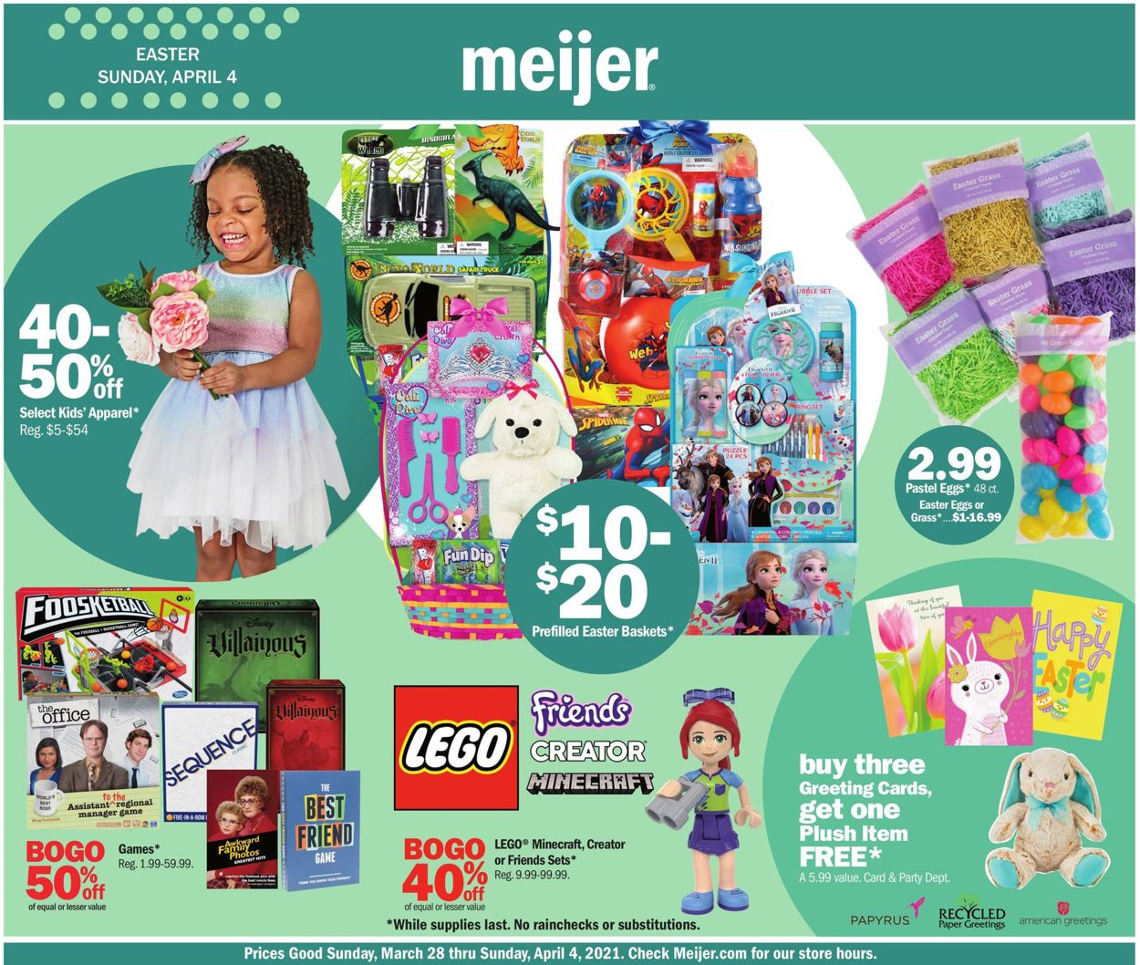 Meijer Easter 2021 Ad Current weekly ad 03/28 04/04/2021 frequent