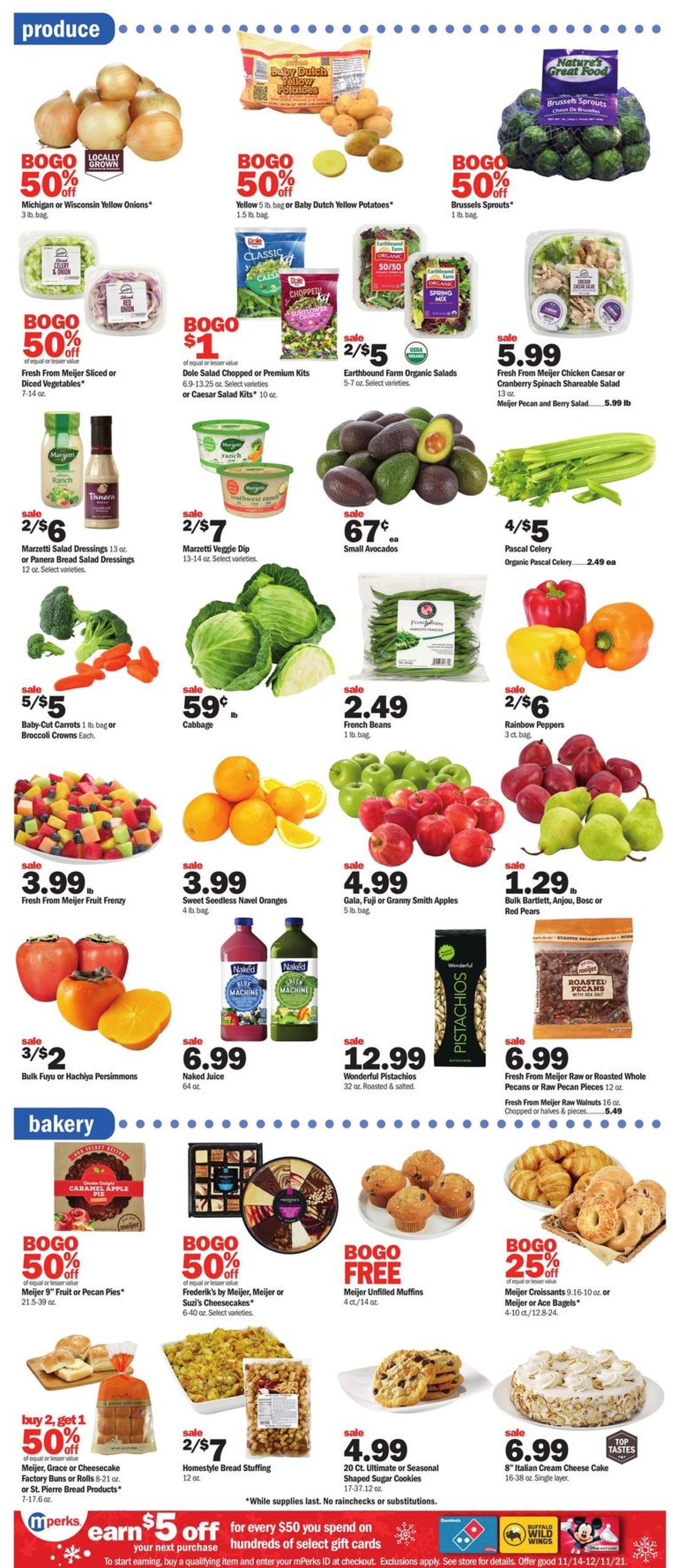 Catalogue Meijer THANKSGIVING 2021 from 11/21/2021
