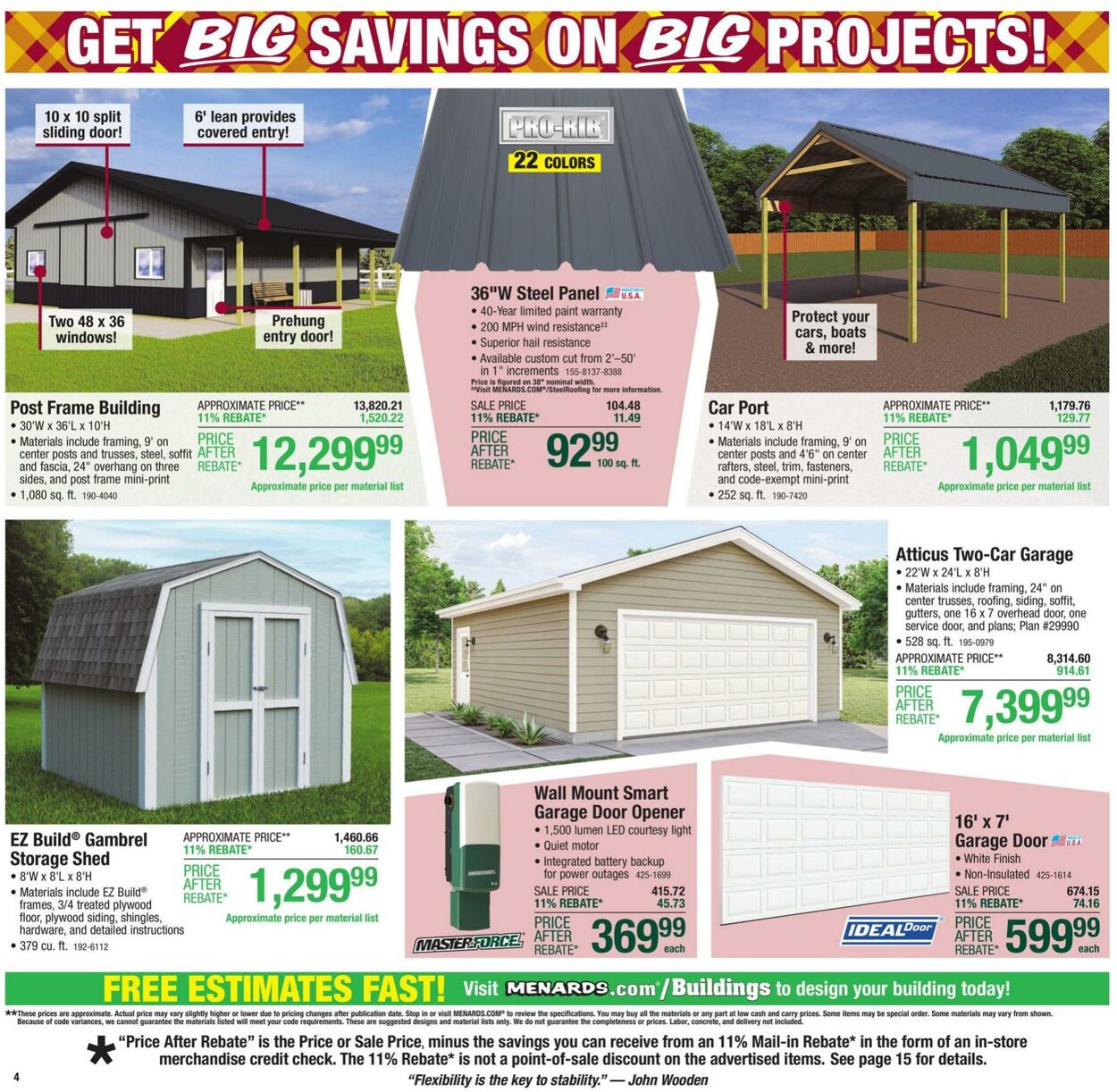 Catalogue Menards from 10/16/2024