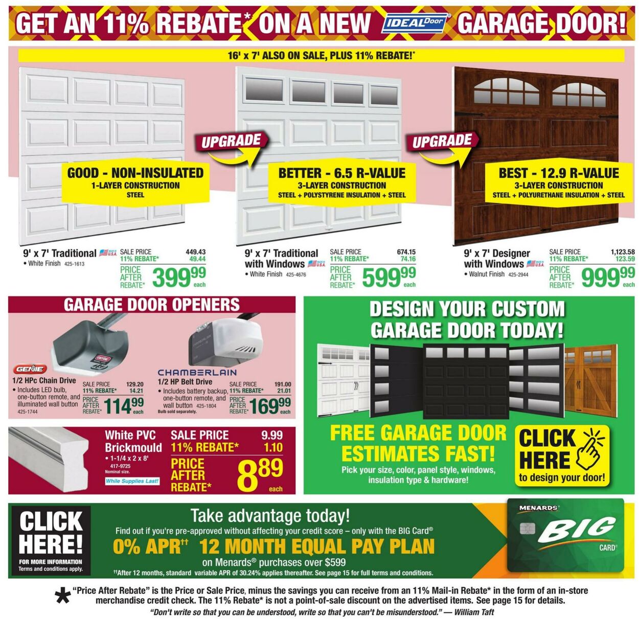 Catalogue Menards from 10/16/2024