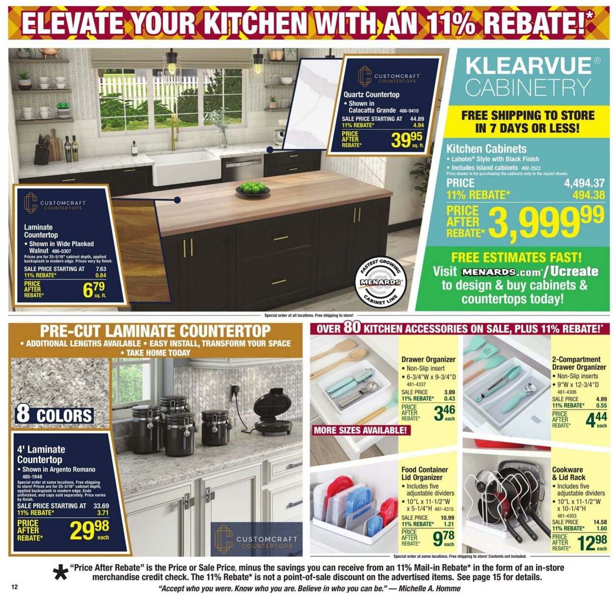 Catalogue Menards from 10/16/2024