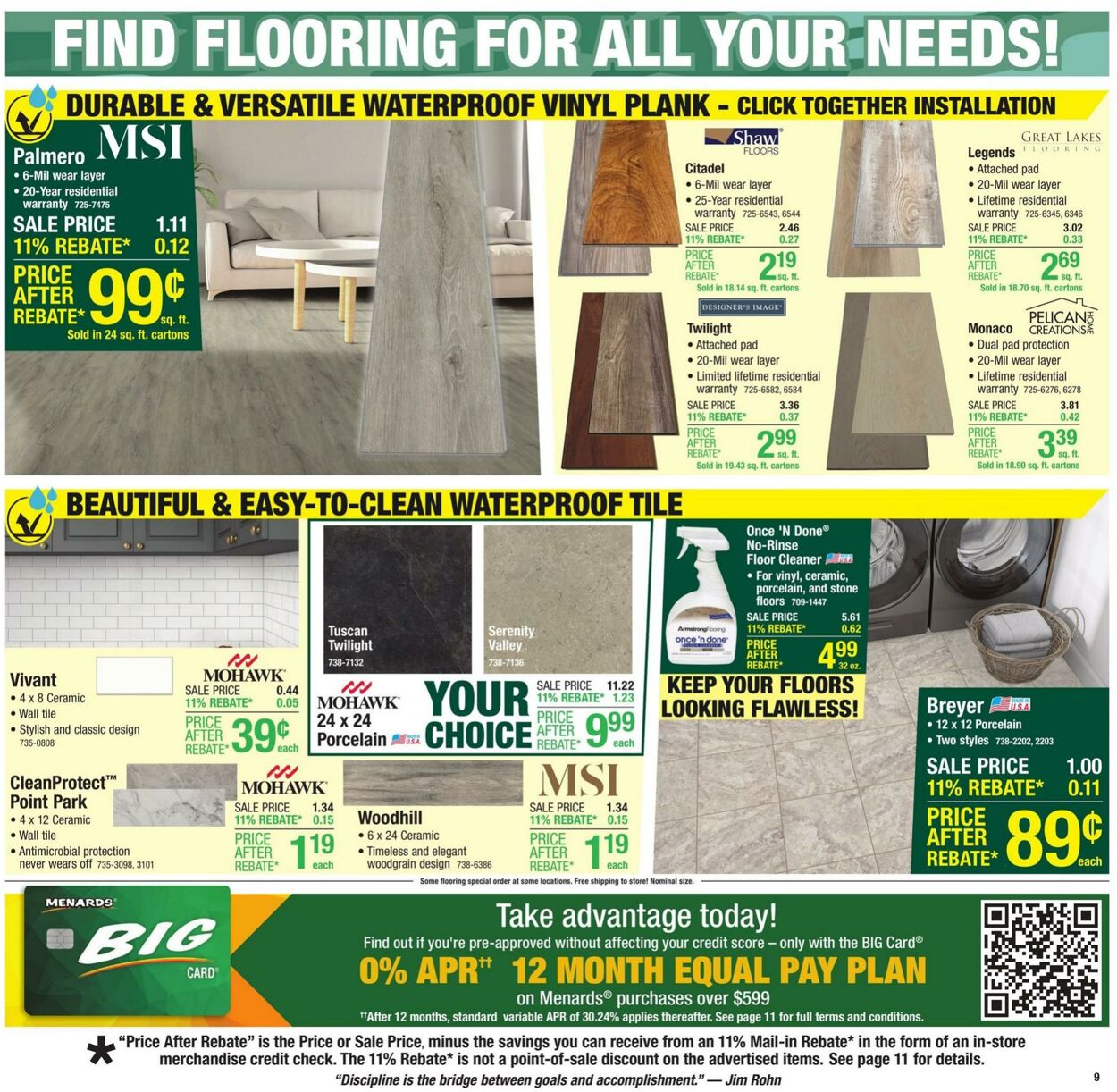 Catalogue Menards from 10/23/2024