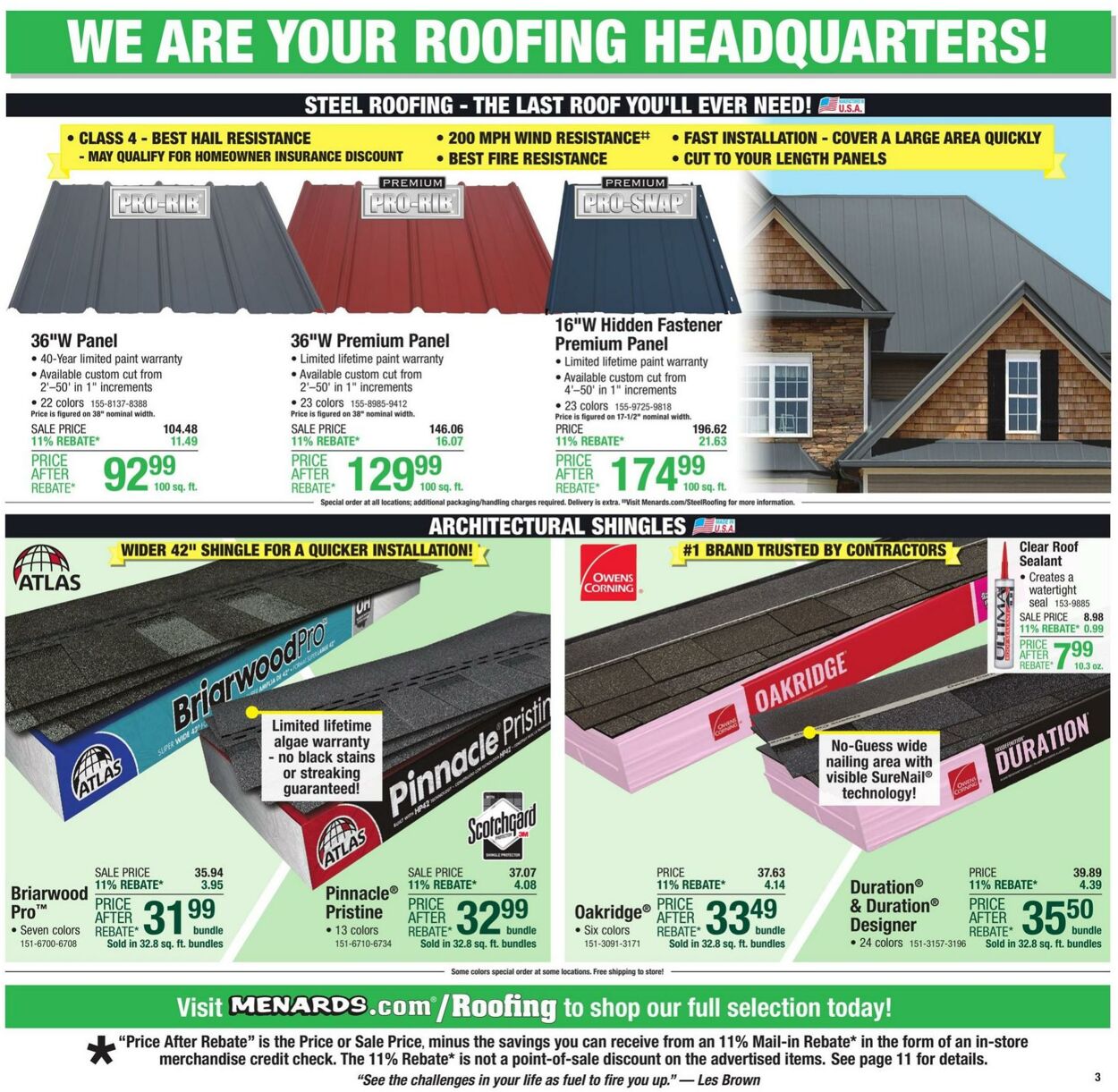 Catalogue Menards from 10/30/2024