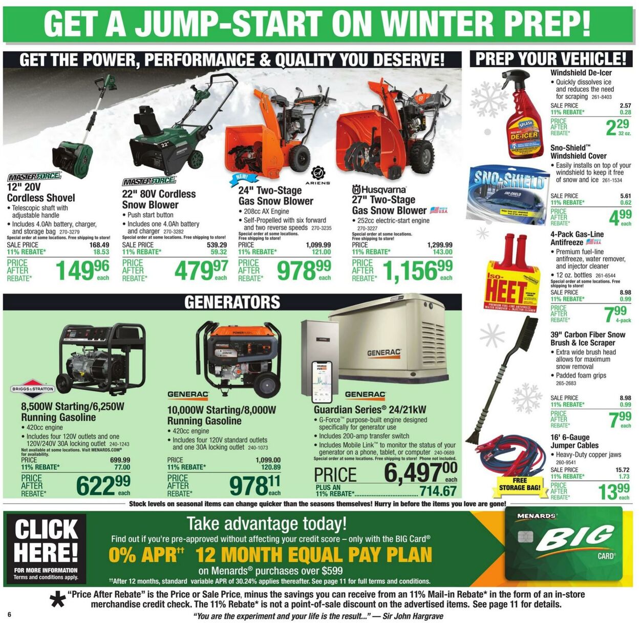 Catalogue Menards from 10/30/2024