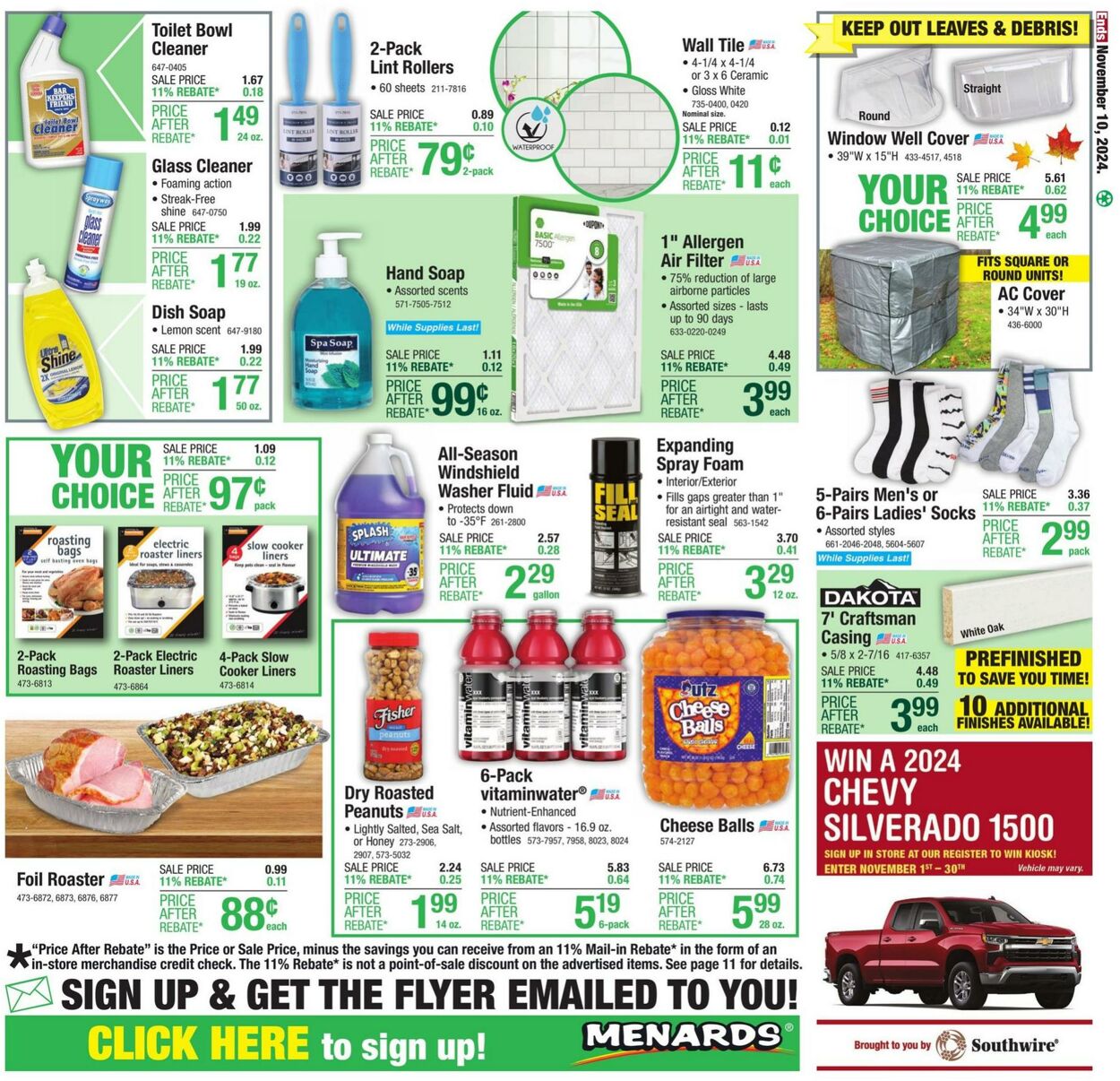 Catalogue Menards from 10/30/2024