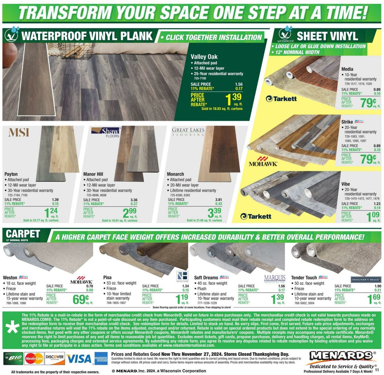 Catalogue Menards from 11/20/2024