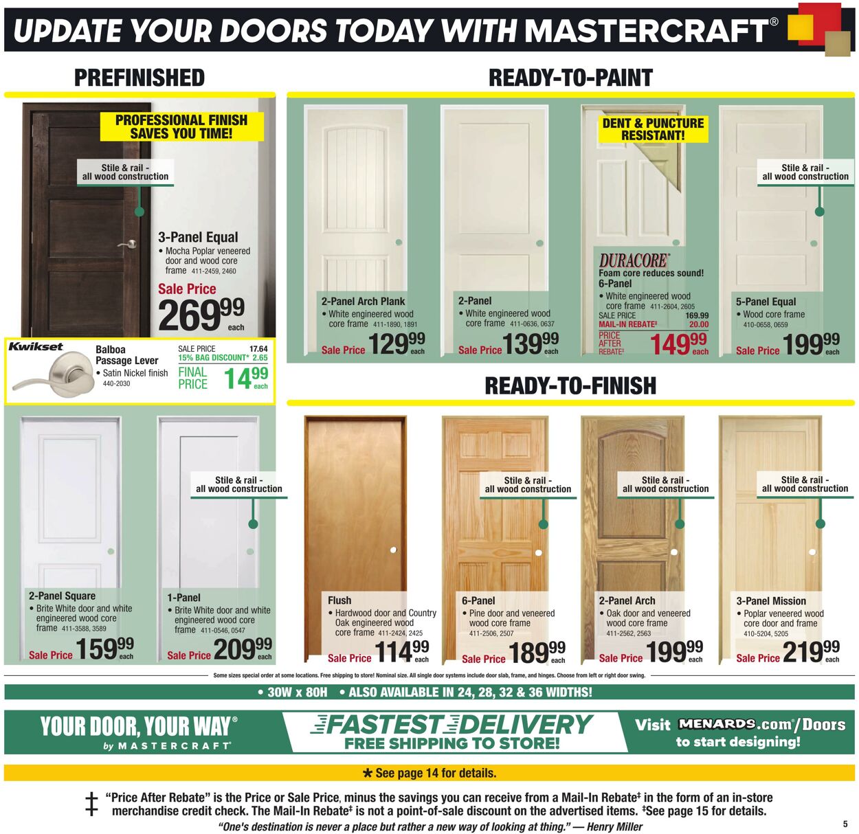 Catalogue Menards from 01/01/2025