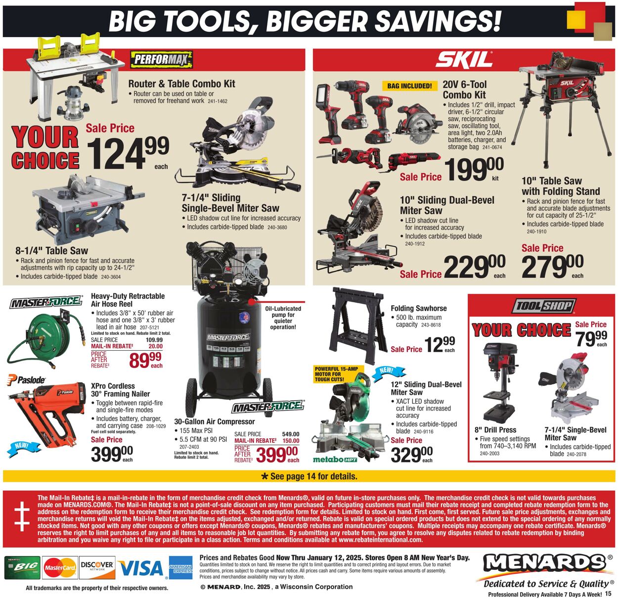 Catalogue Menards from 01/01/2025