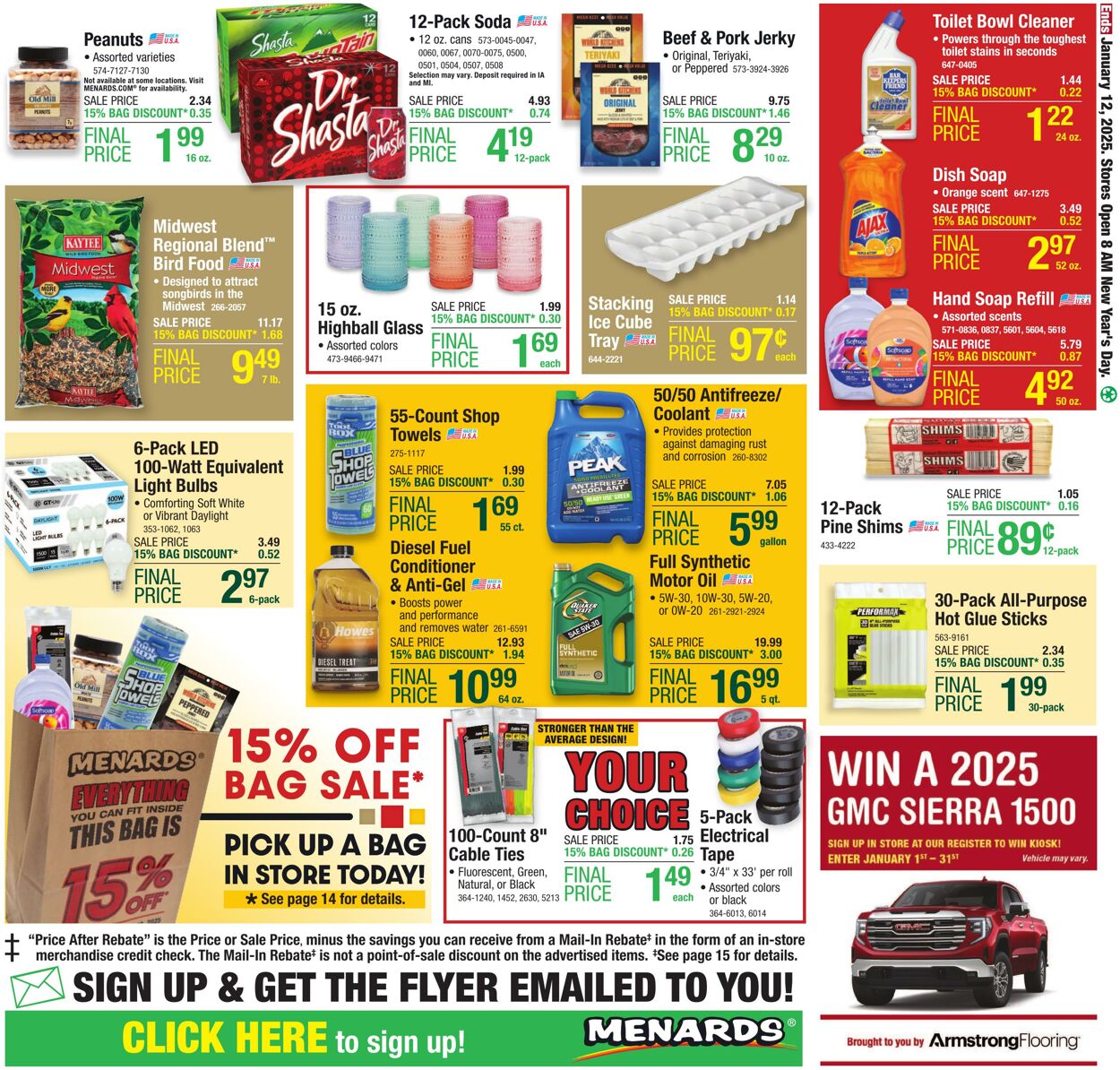 Catalogue Menards from 01/01/2025