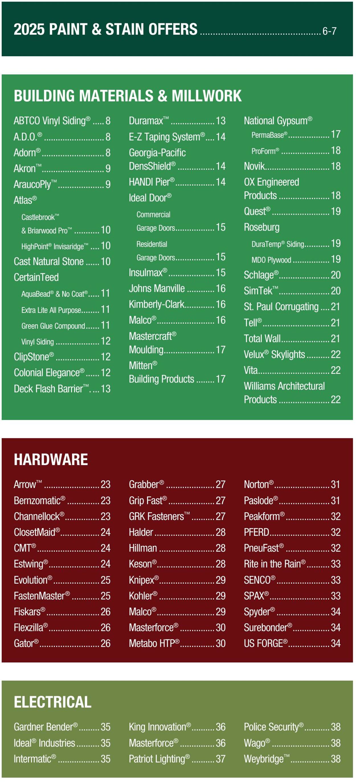 Catalogue Menards from 01/01/2025