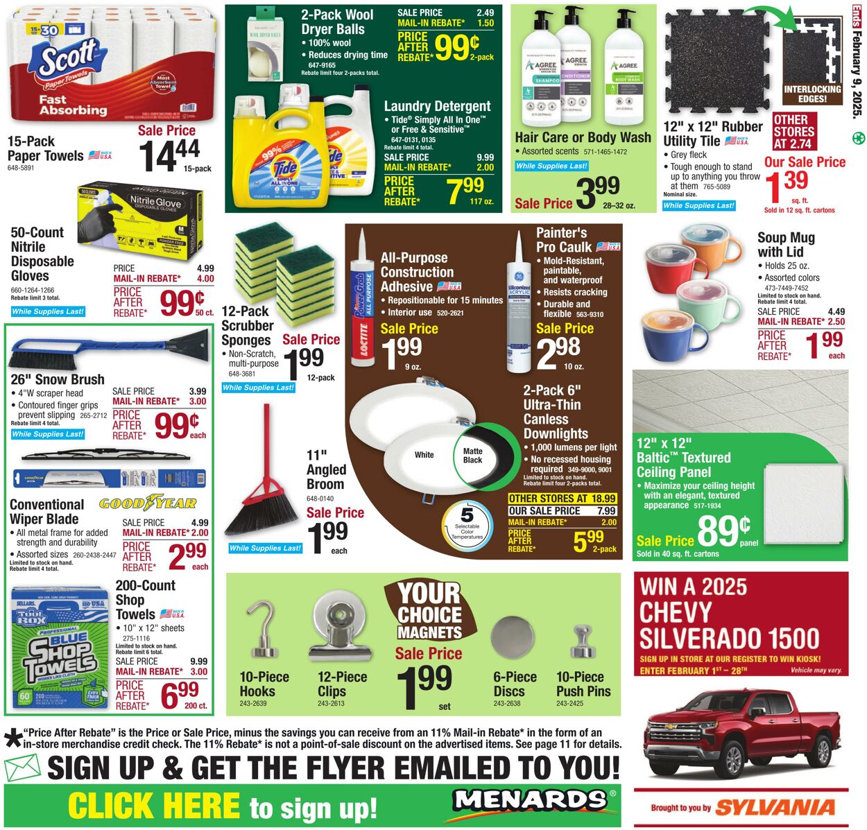 Catalogue Menards from 01/29/2025