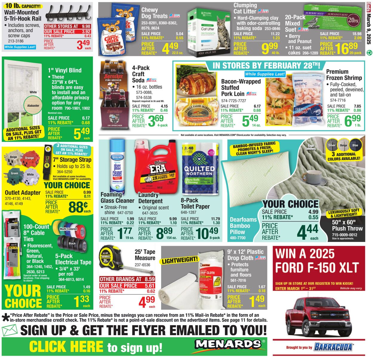 Catalogue Menards from 02/26/2025