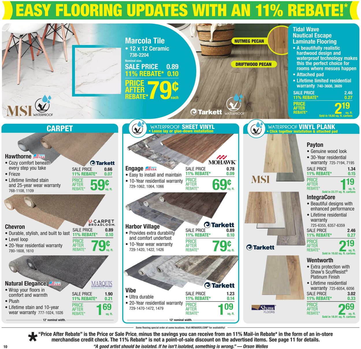 Catalogue Menards from 03/19/2025