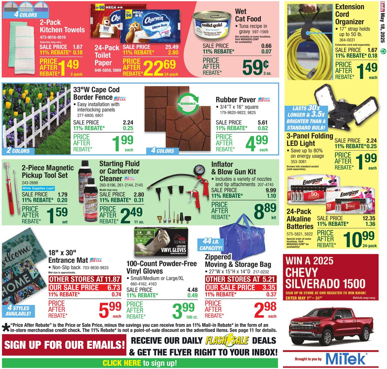Catalogue Menards from 05/07/2025
