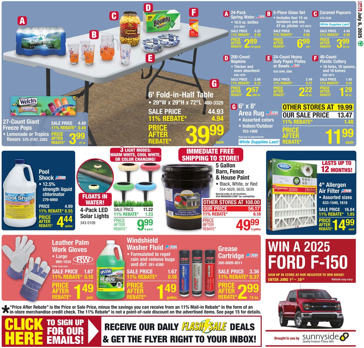 Catalogue Menards from 06/25/2025