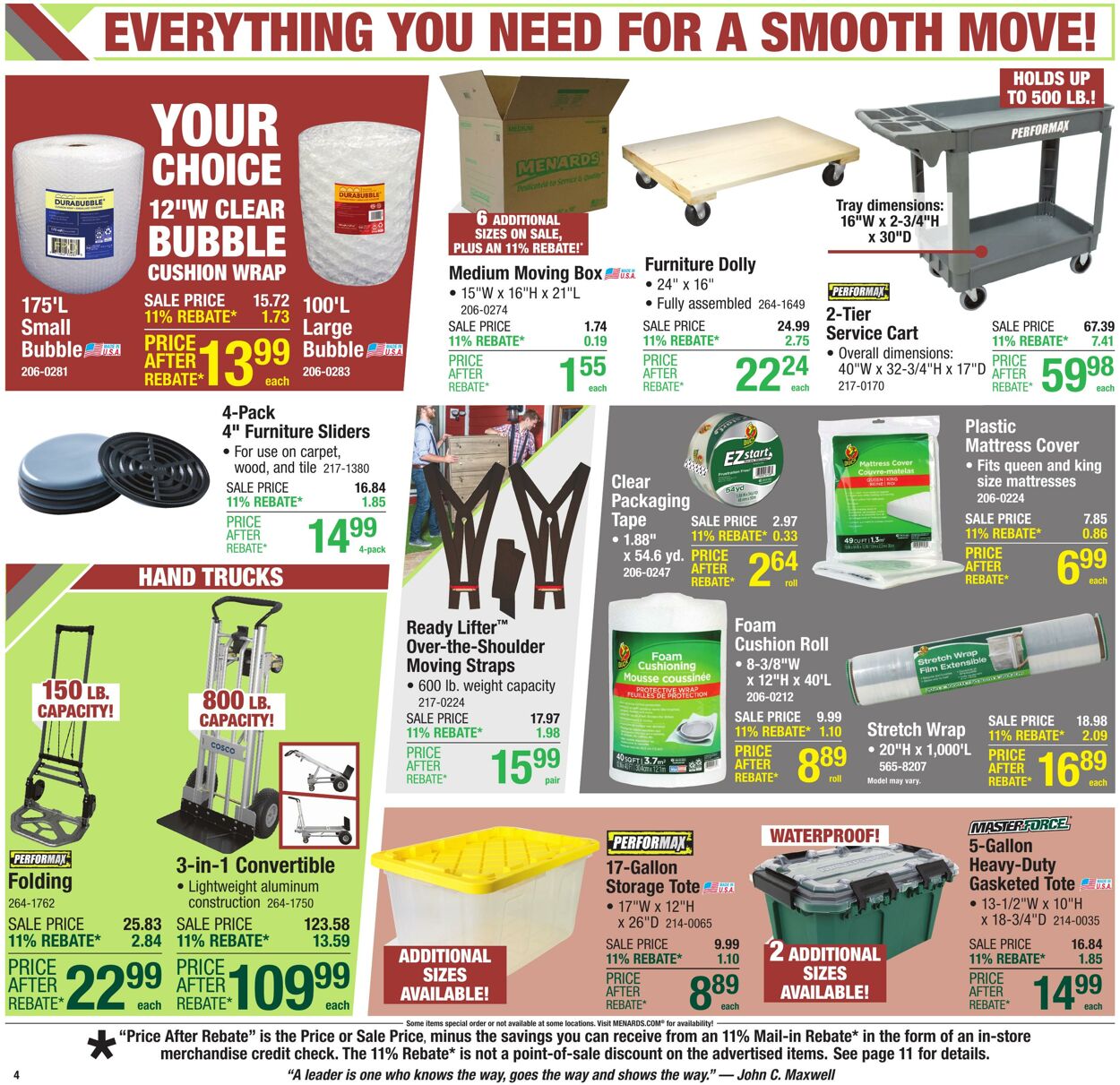 Catalogue Menards from 07/23/2025