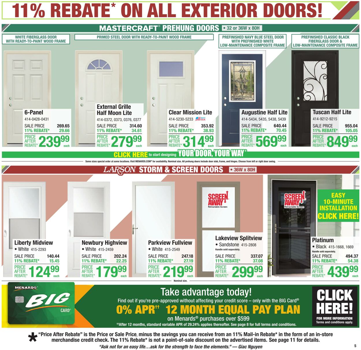 Catalogue Menards from 07/23/2025