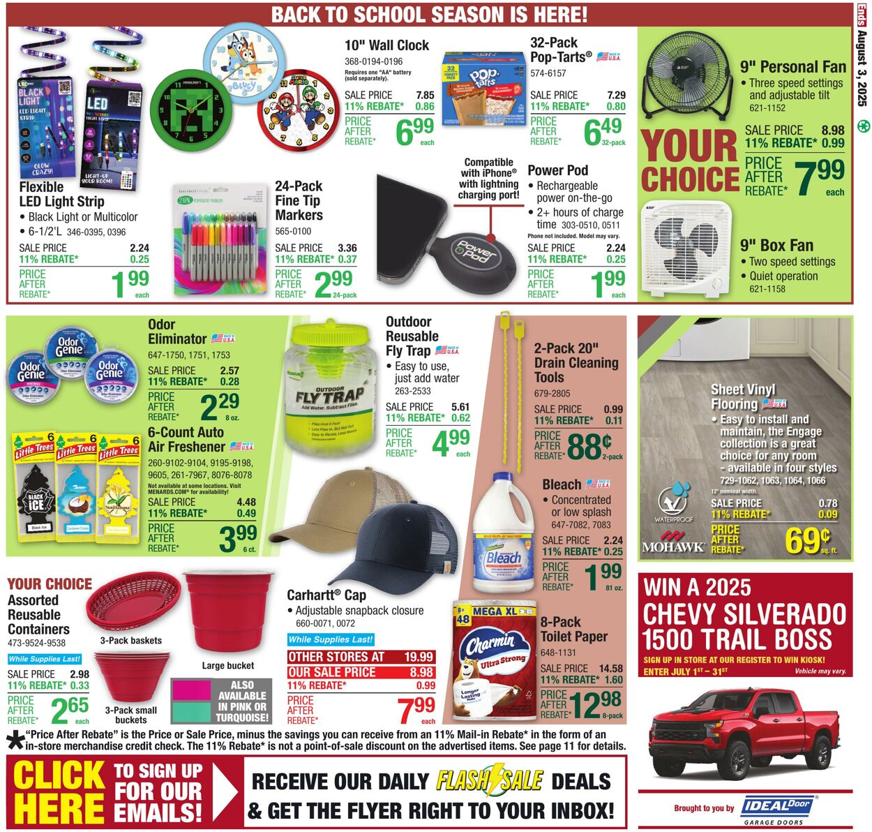 Catalogue Menards from 07/23/2025