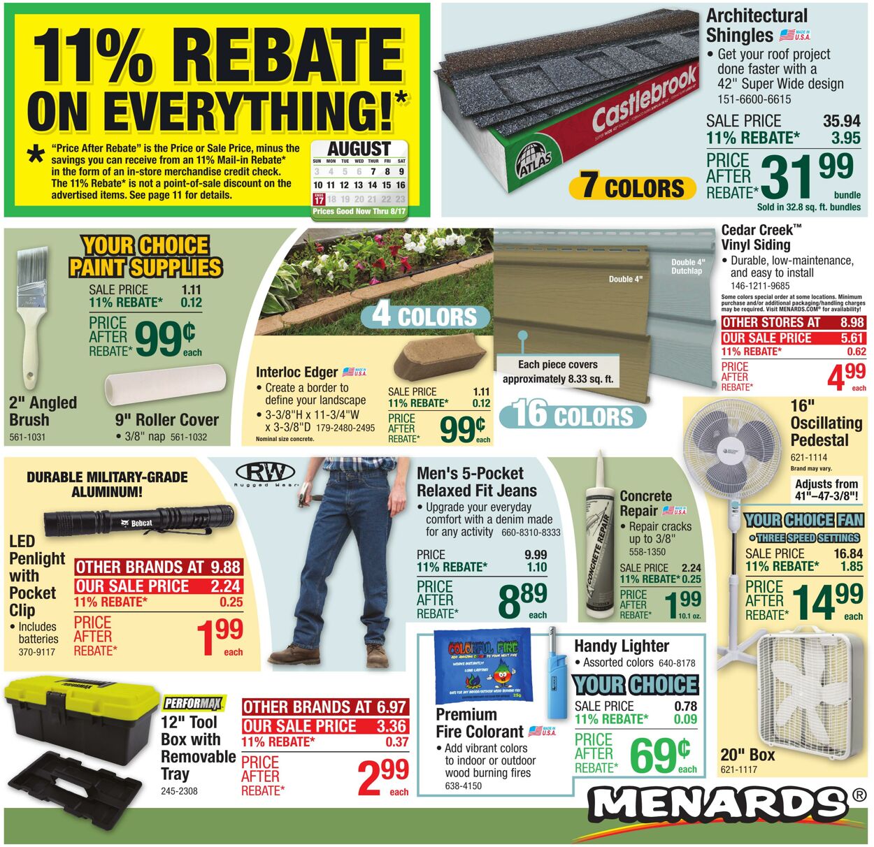 Catalogue Menards from 08/06/2025
